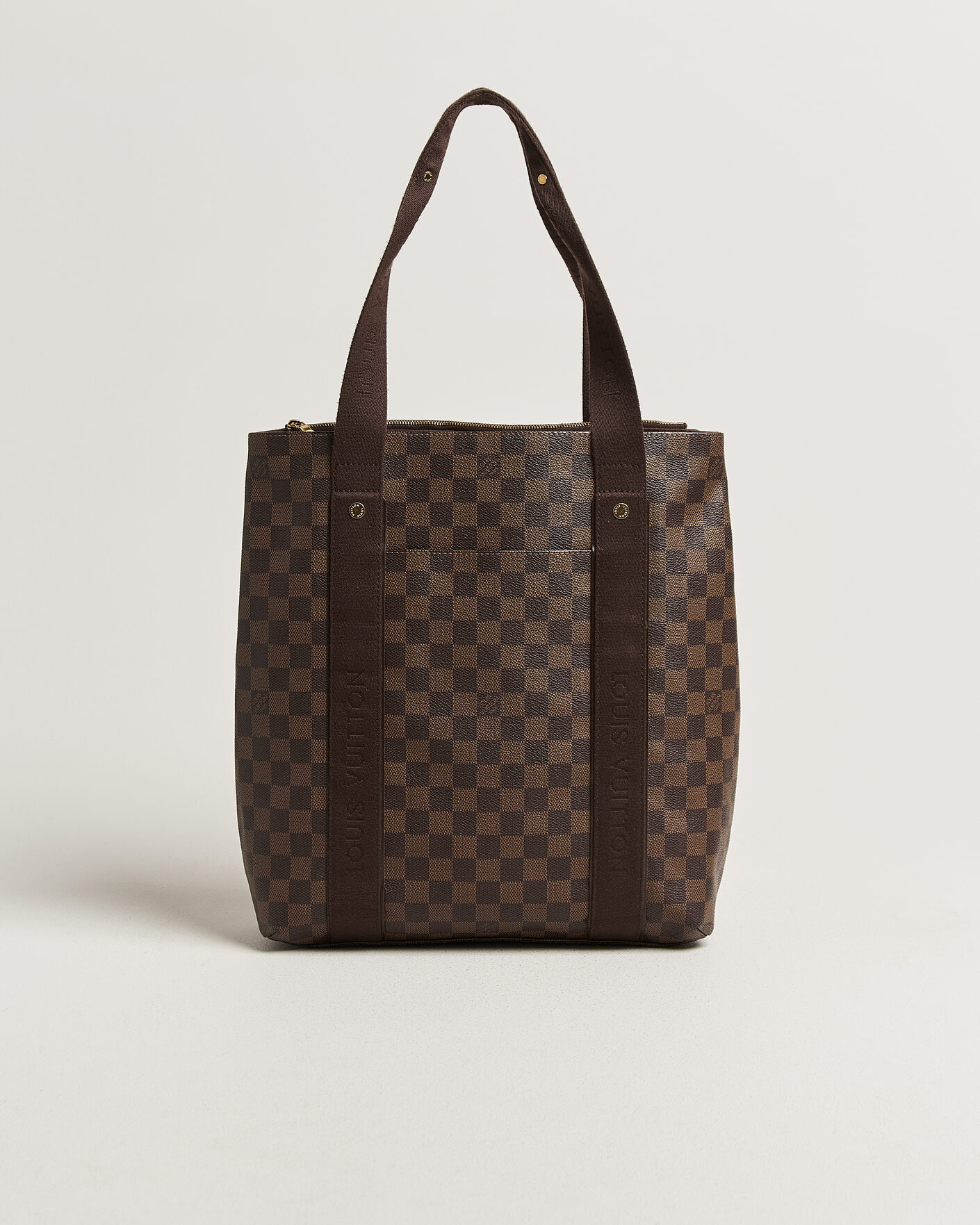 Uomini | Pre-Owned & Vintage Bags | Louis Vuitton Pre-Owned | Cabas Bobur Tote Bag Damier Ebene