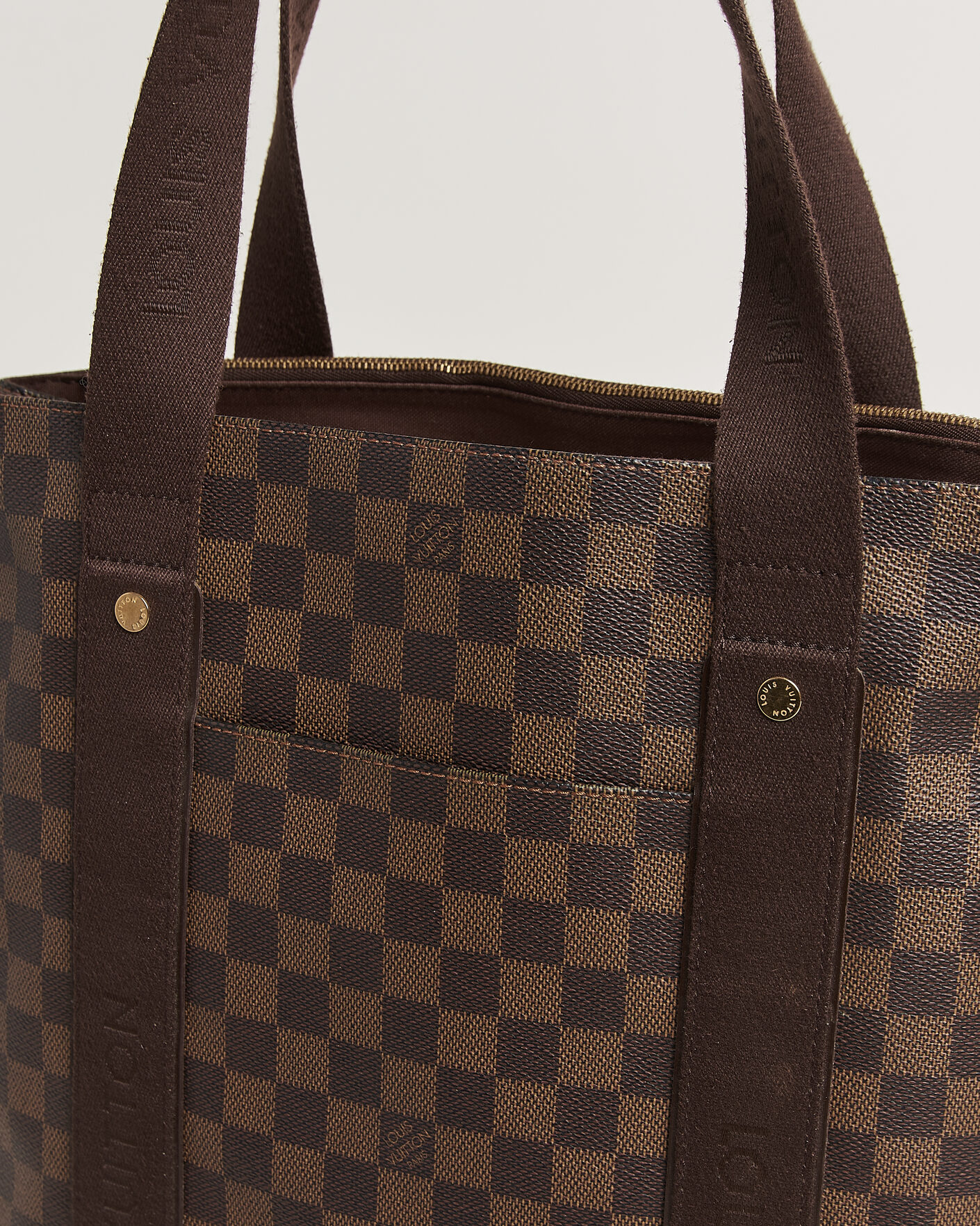 Uomini | Pre-Owned & Vintage Bags | Louis Vuitton Pre-Owned | Cabas Bobur Tote Bag Damier Ebene