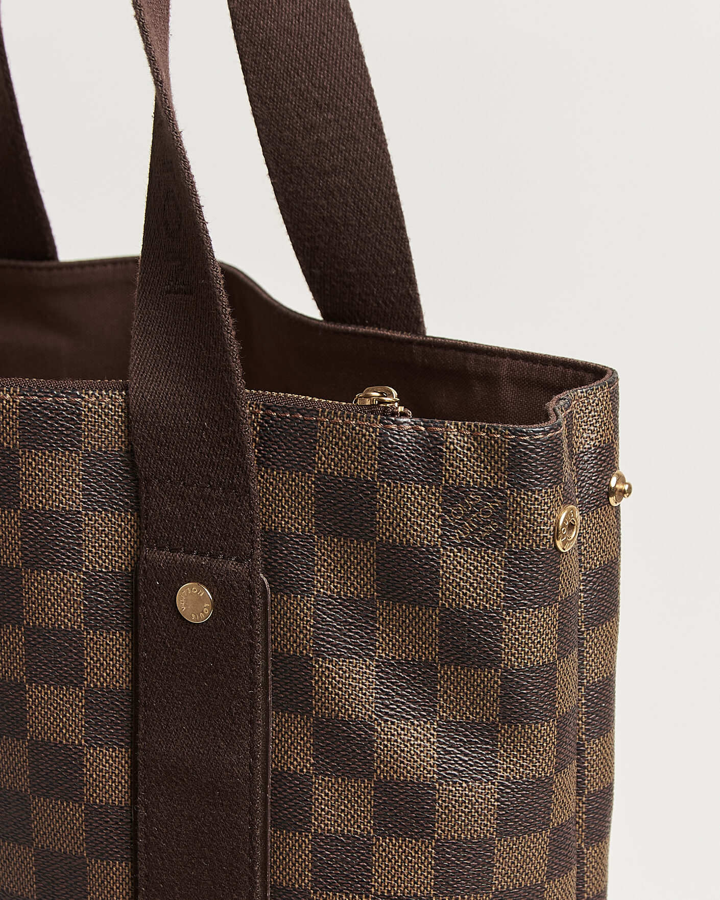 Uomini | Pre-Owned & Vintage Bags | Louis Vuitton Pre-Owned | Cabas Bobur Tote Bag Damier Ebene