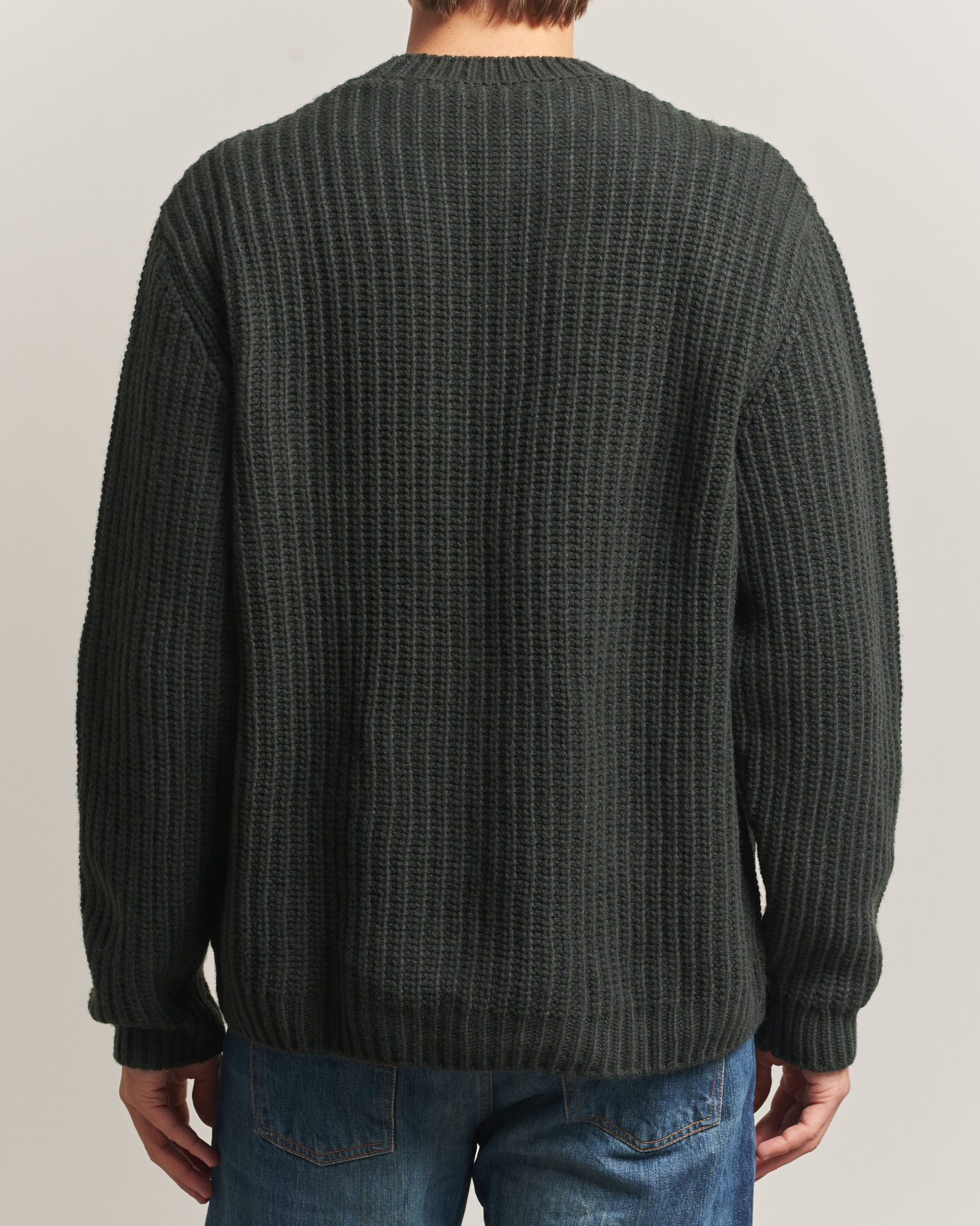 Uomini | Maglieria | Nudie Jeans | Gurry Chunky Knitted Sweater Racing Green