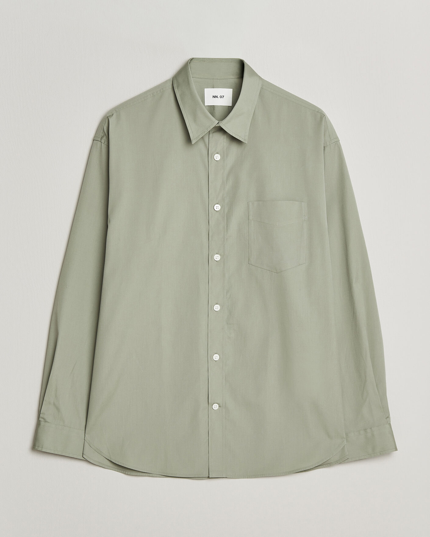 Uomini | Camicie | NN07 | Skyler Relaxed Fit Supima Cotton Shirt Pale Green