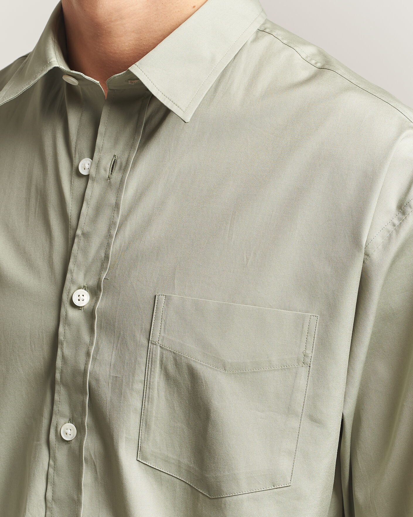 Uomini | Camicie | NN07 | Skyler Relaxed Fit Supima Cotton Shirt Pale Green