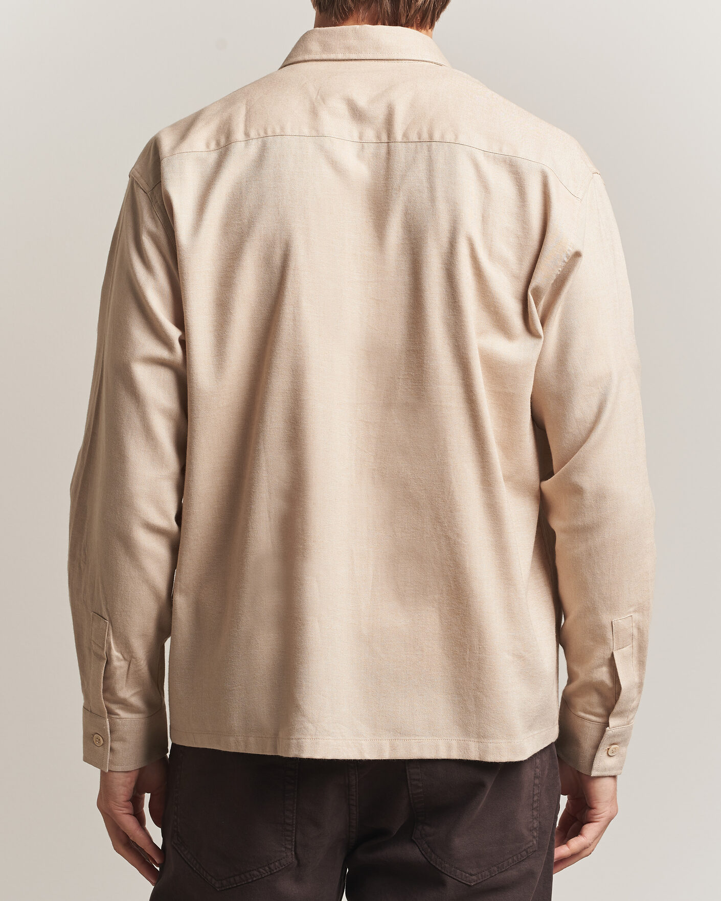 Uomini | Camicie | NN07 | Deon Brushed Light Flannel Shirt Desert Khaki