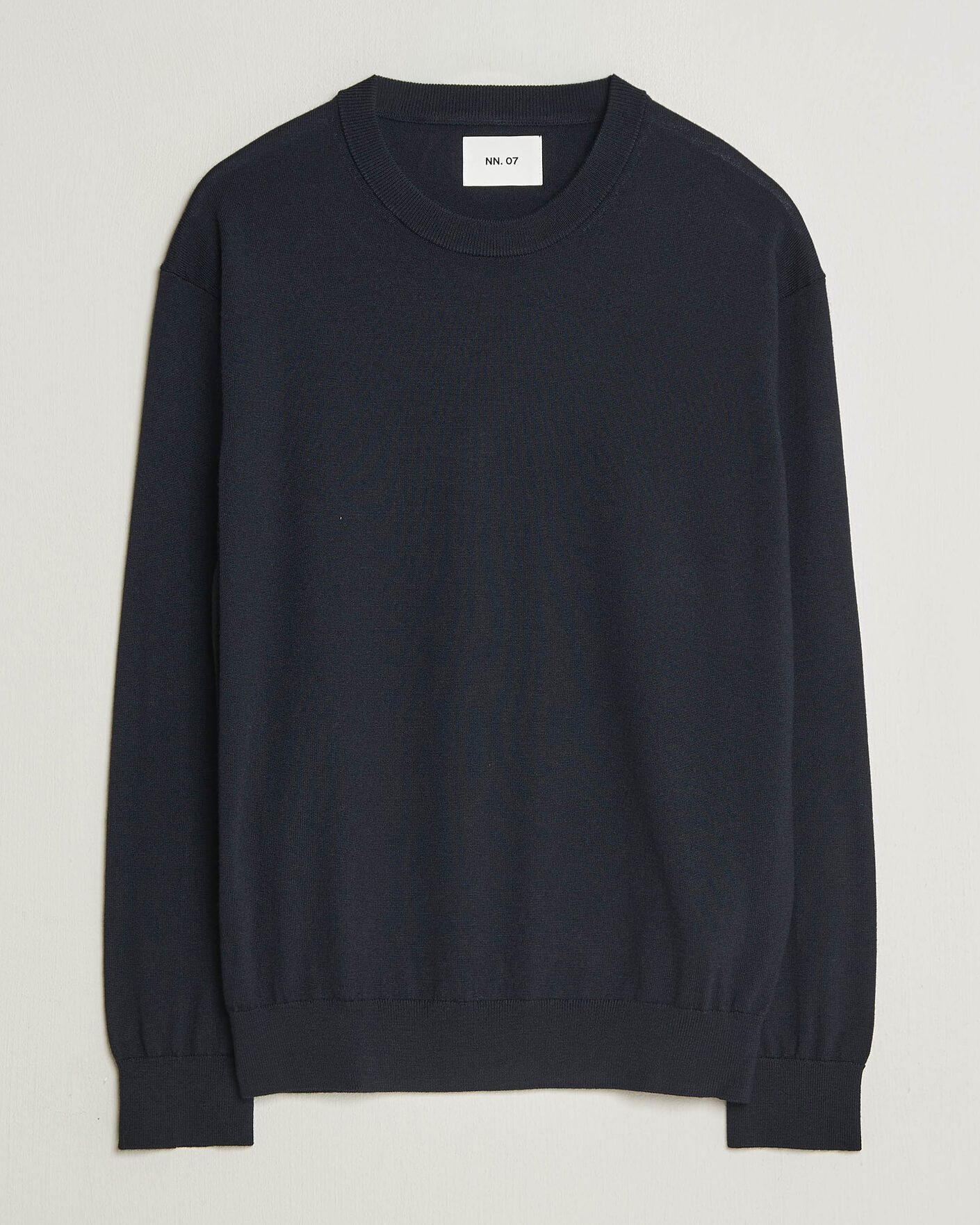 Uomini | Maglieria | NN07 | Nate Wool Knitted Crew Neck Deep Navy