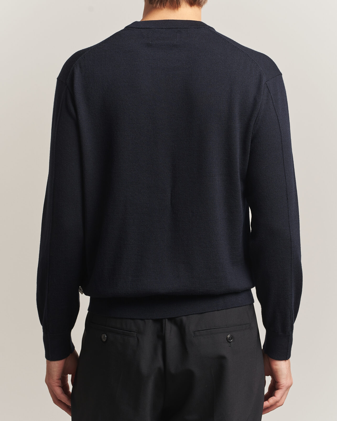 Uomini | Maglieria | NN07 | Nate Wool Knitted Crew Neck Deep Navy