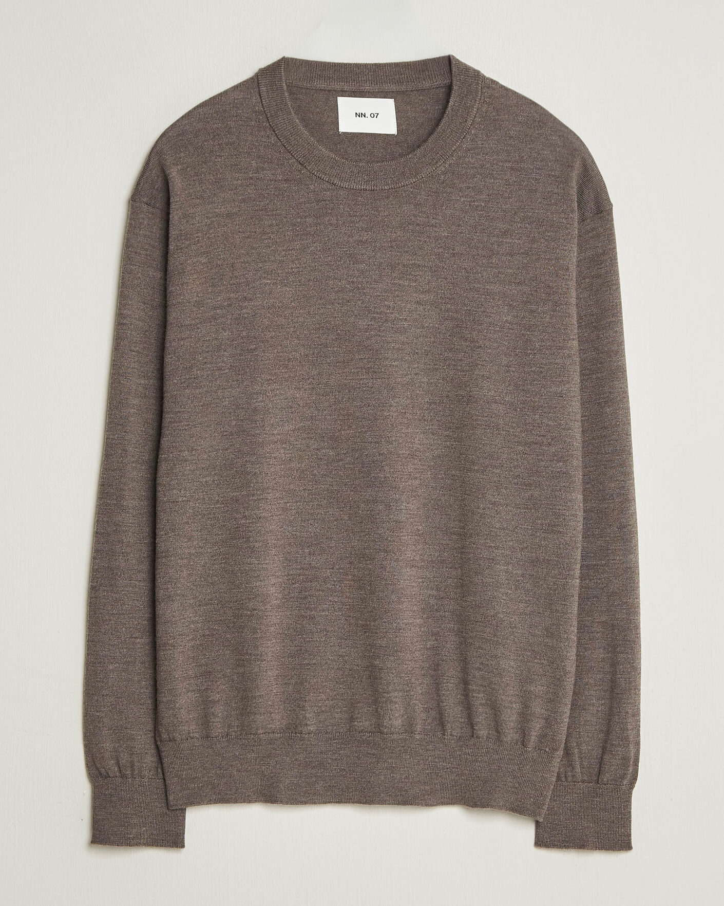Uomini | Maglieria | NN07 | Nate Wool Knitted Crew Neck Mable Husk