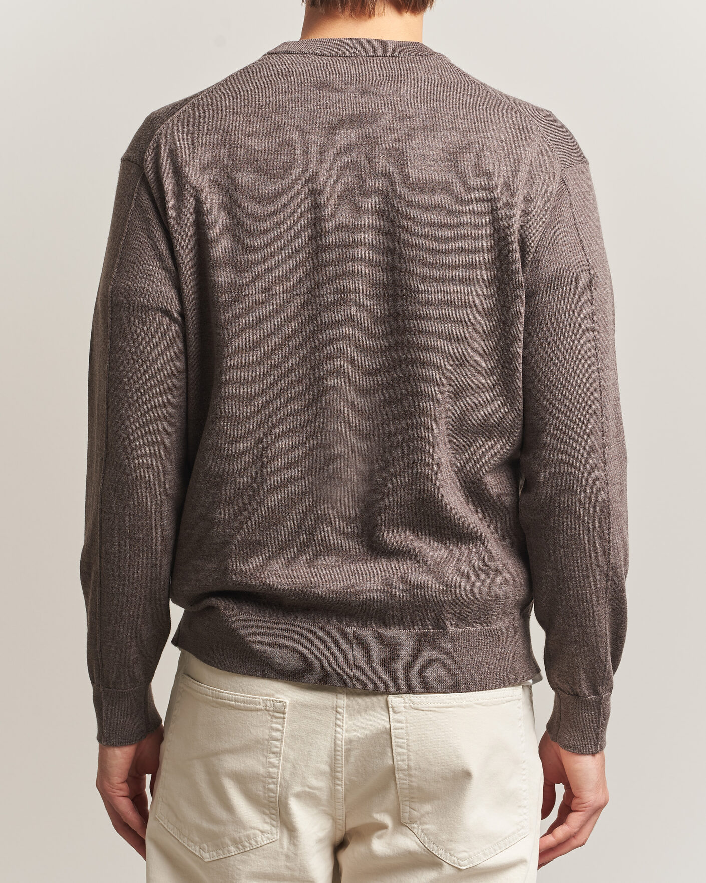 Uomini | Maglieria | NN07 | Nate Wool Knitted Crew Neck Mable Husk