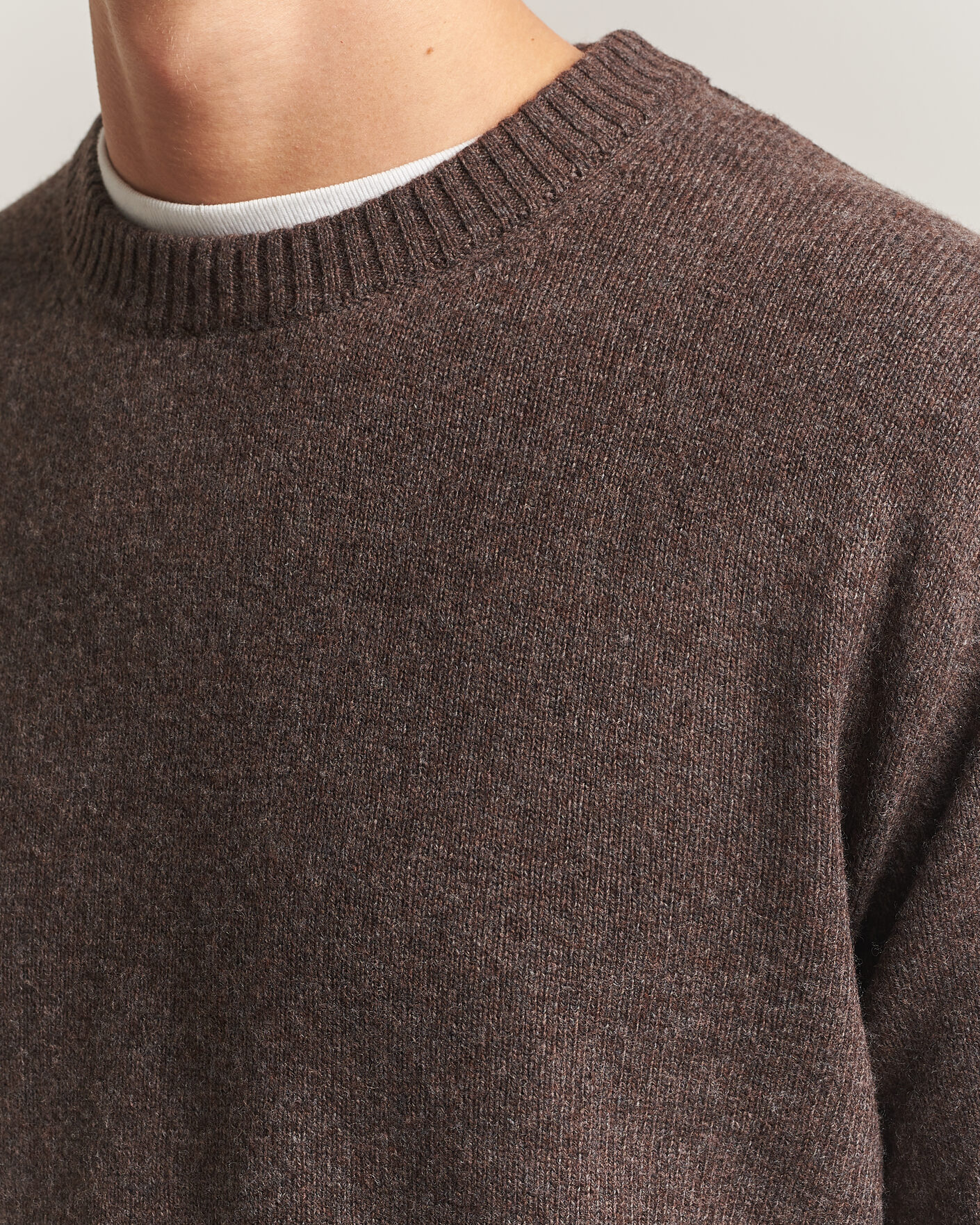 Uomini | Maglieria | NN07 | Russel Wool/Cotton Knitted Sweater Mable Husk