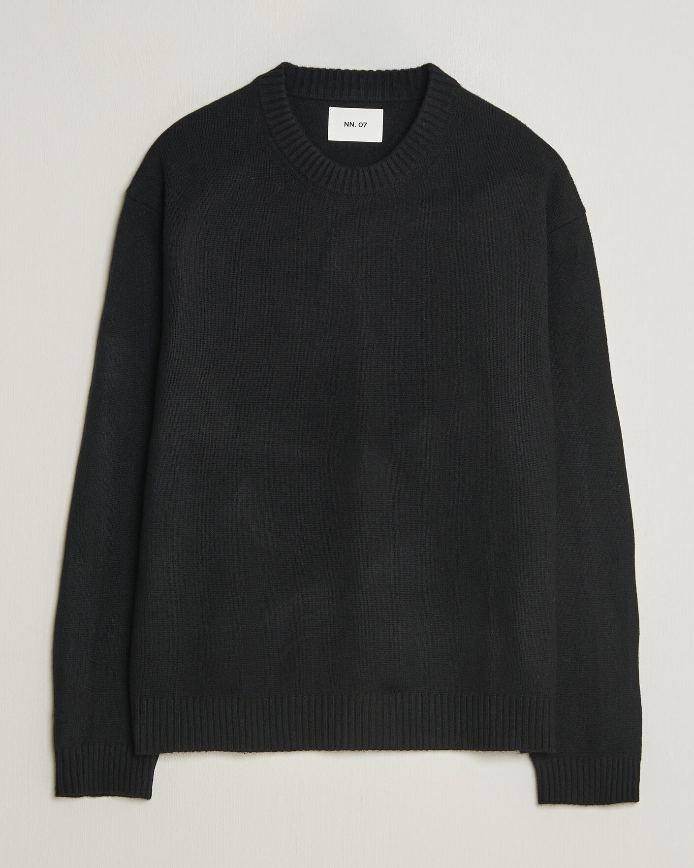 Uomini | Maglieria | NN07 | Russel Wool/Cotton Knitted Sweater Black