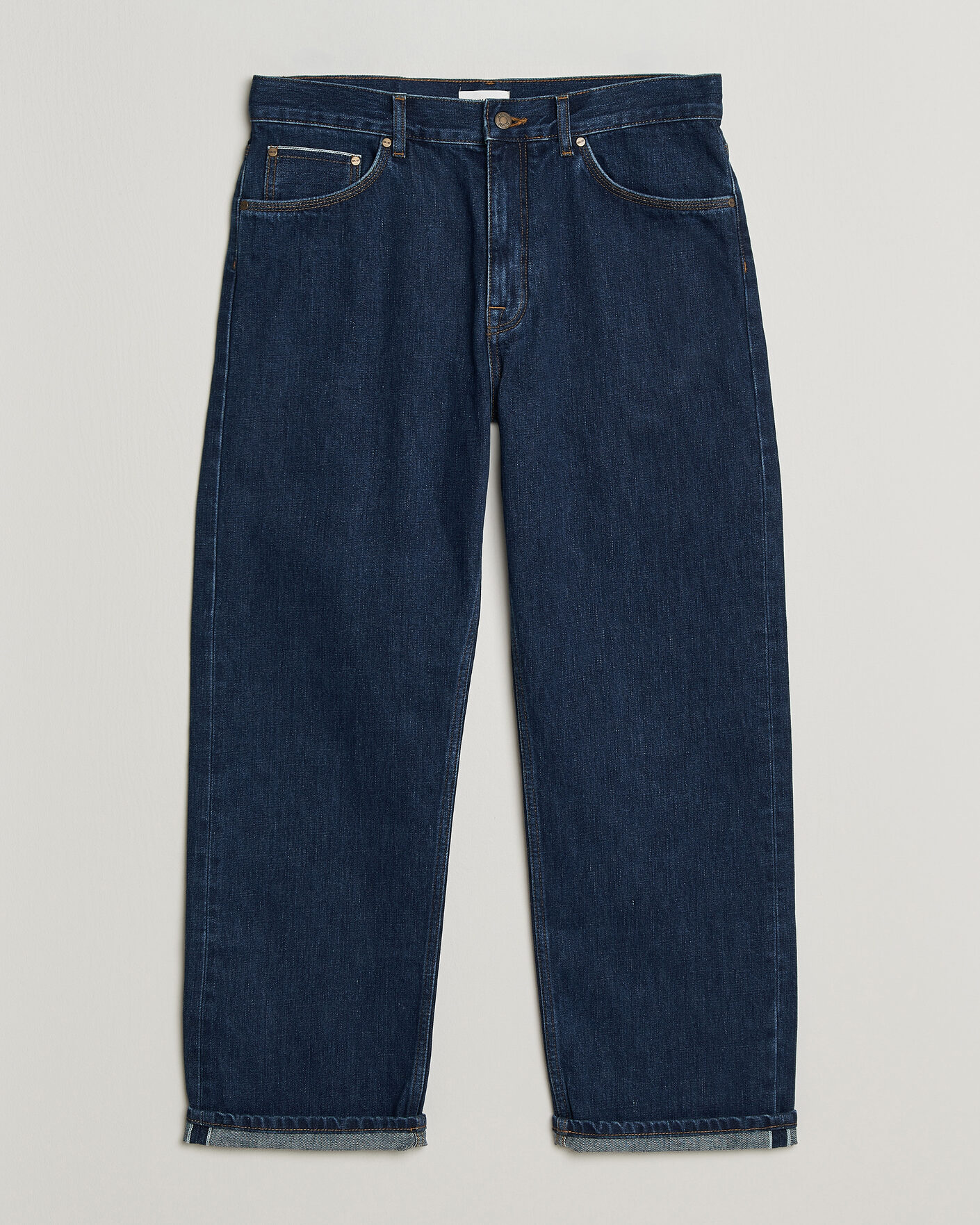 Uomini | Pantaloni | NN07 | Otis Relaxed Fit Selvedge Jeans Medium Indigo