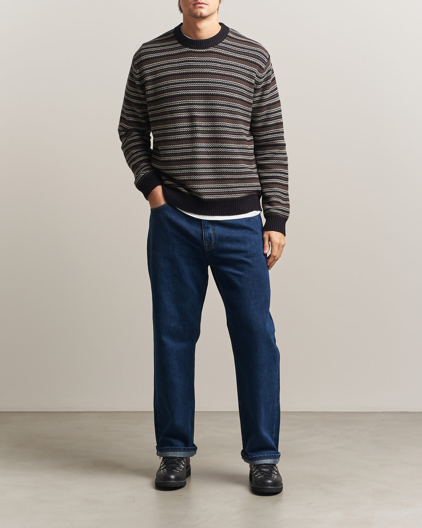 Uomini | Pantaloni | NN07 | Otis Relaxed Fit Selvedge Jeans Medium Indigo