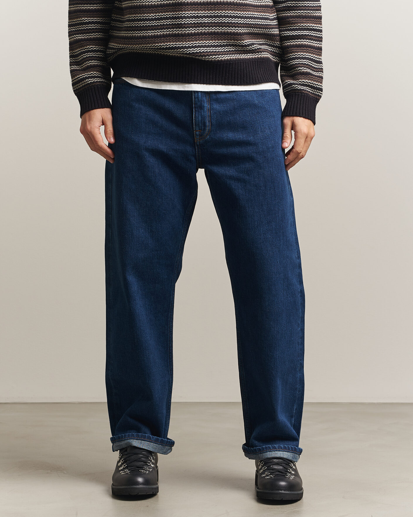 Uomini | Pantaloni | NN07 | Otis Relaxed Fit Selvedge Jeans Medium Indigo