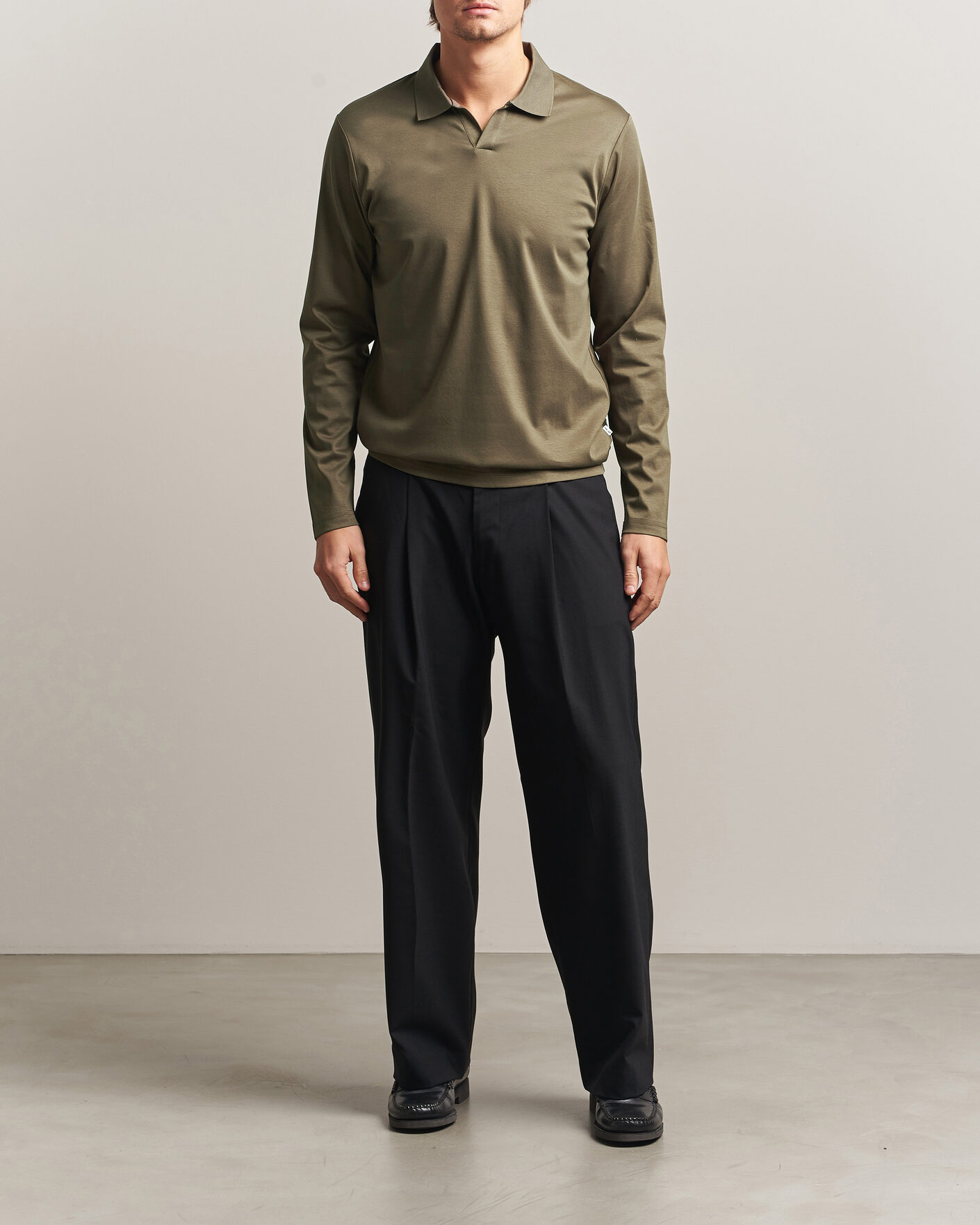 Uomini | Polo | NN07 | Paul Long Sleeve Polo Mable Husk