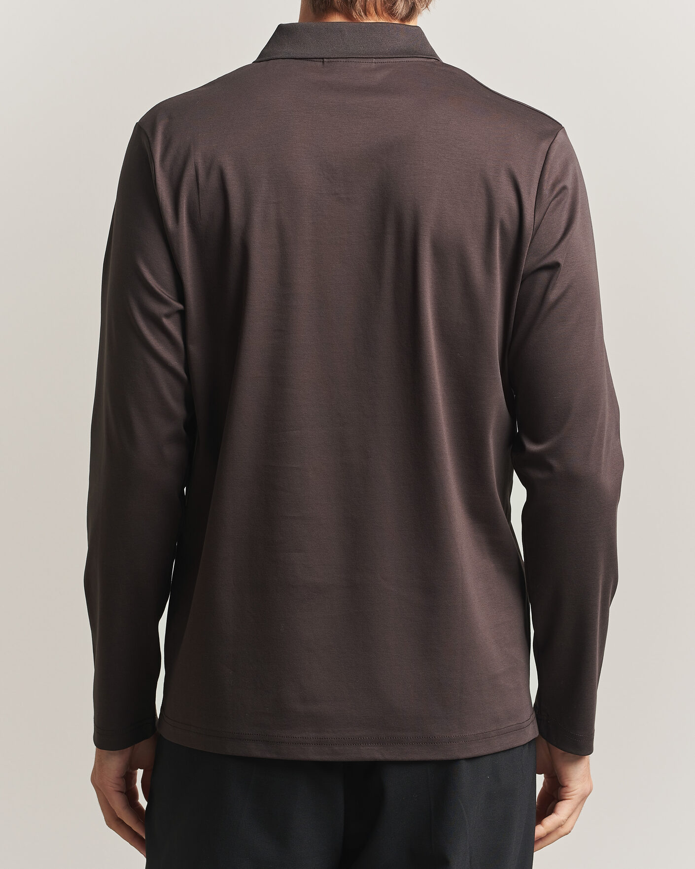 Uomini | Polo | NN07 | Paul Long Sleeve Polo Deep Truffle