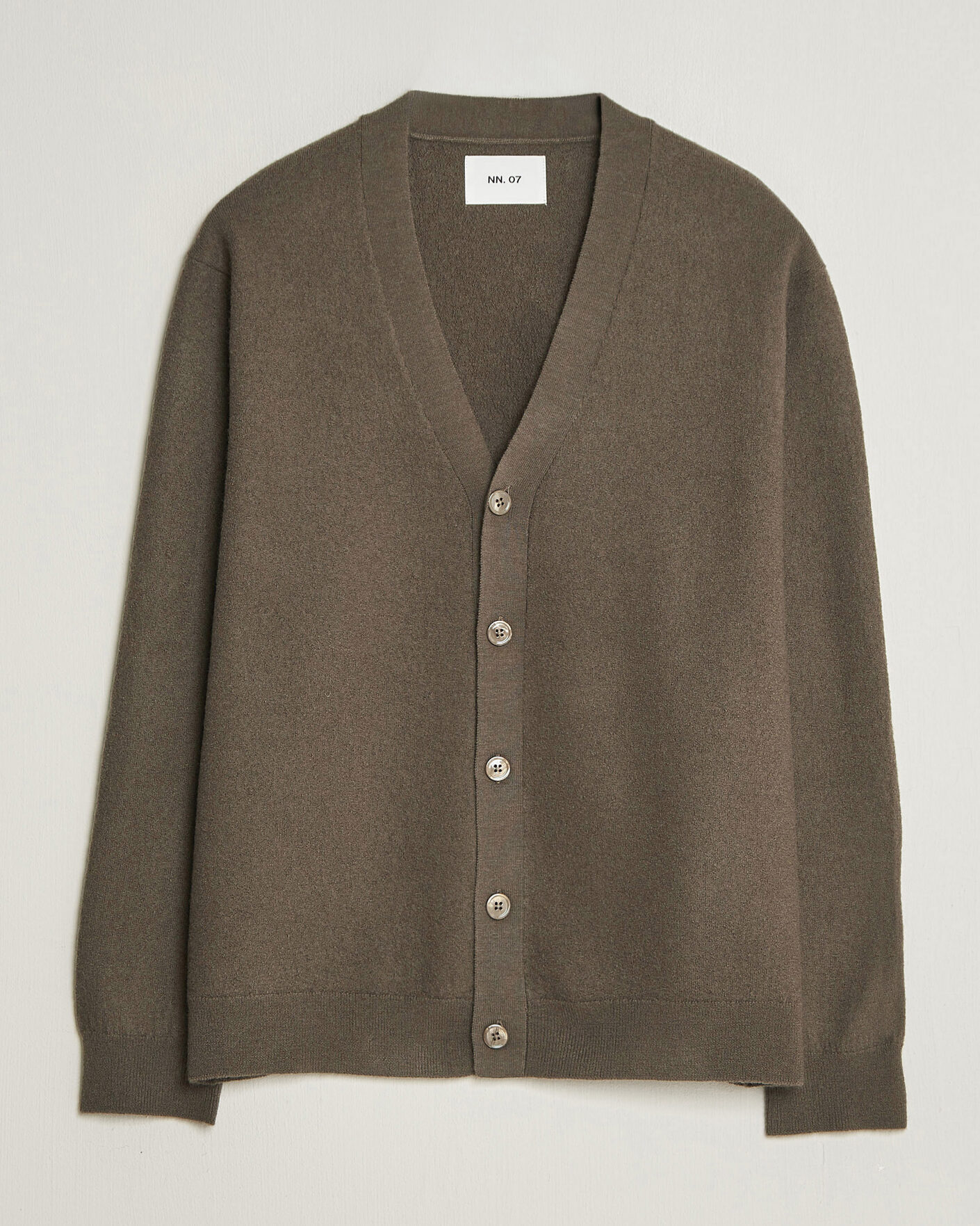 Uomini | Maglieria | NN07 | Jasper Wool Knitted Cardigan Mable Husk