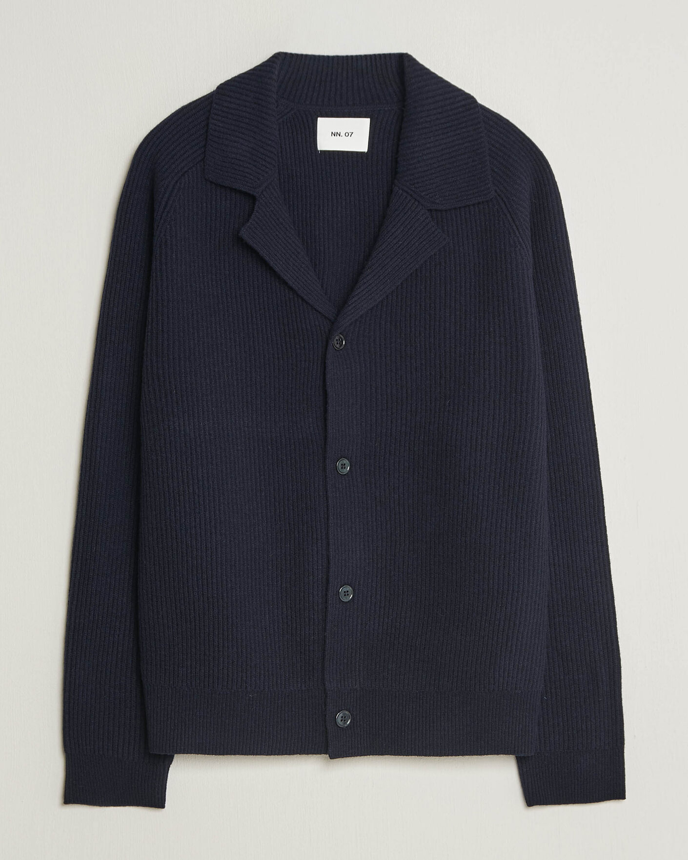 Uomini | Maglieria | NN07 | Shane Wool Knitted Cardigan Navy Blue