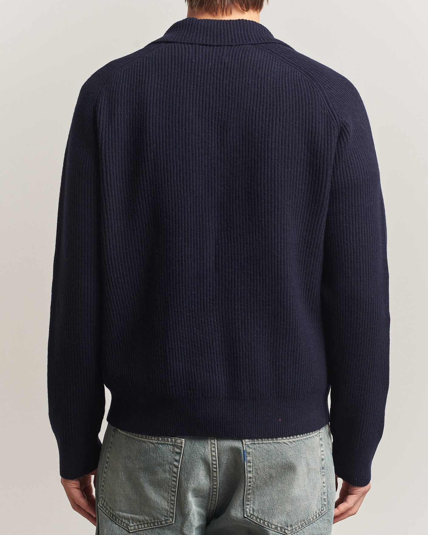 Uomini | Maglieria | NN07 | Shane Wool Knitted Cardigan Navy Blue