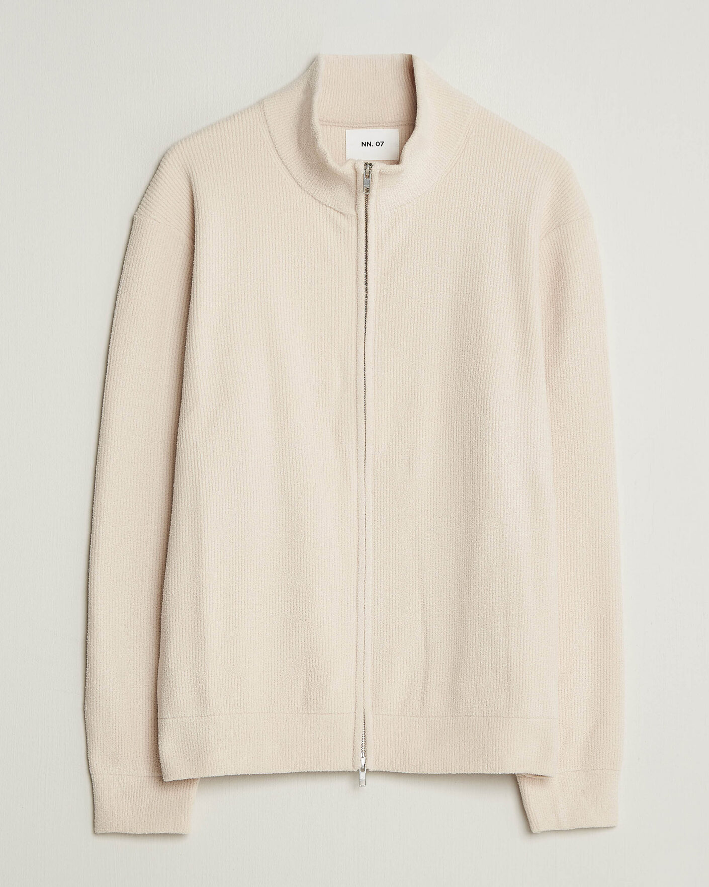 Uomini | Maglieria | NN07 | Danny Rib Knitted Full Zip Ivory