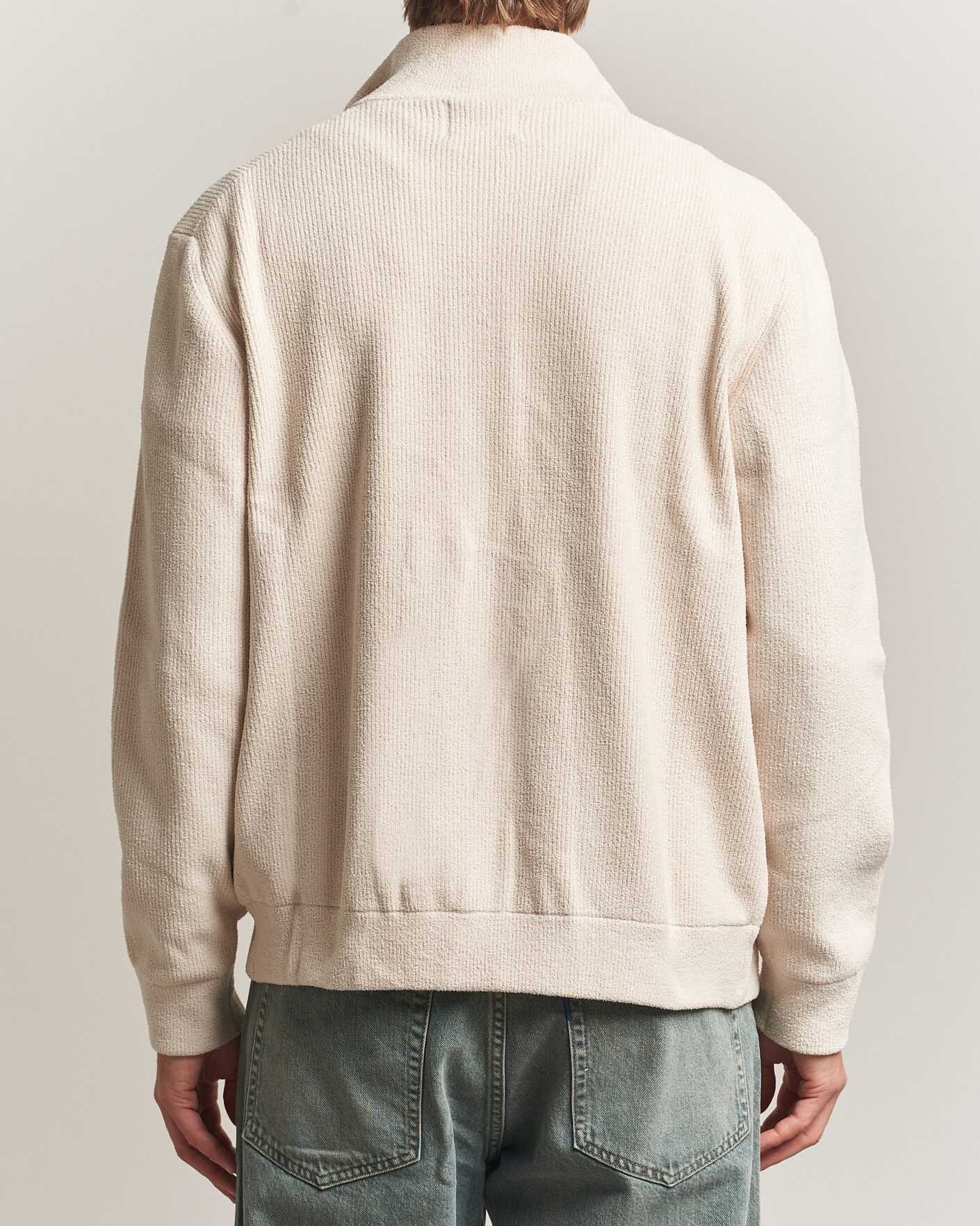 Uomini | Maglieria | NN07 | Danny Rib Knitted Full Zip Ivory
