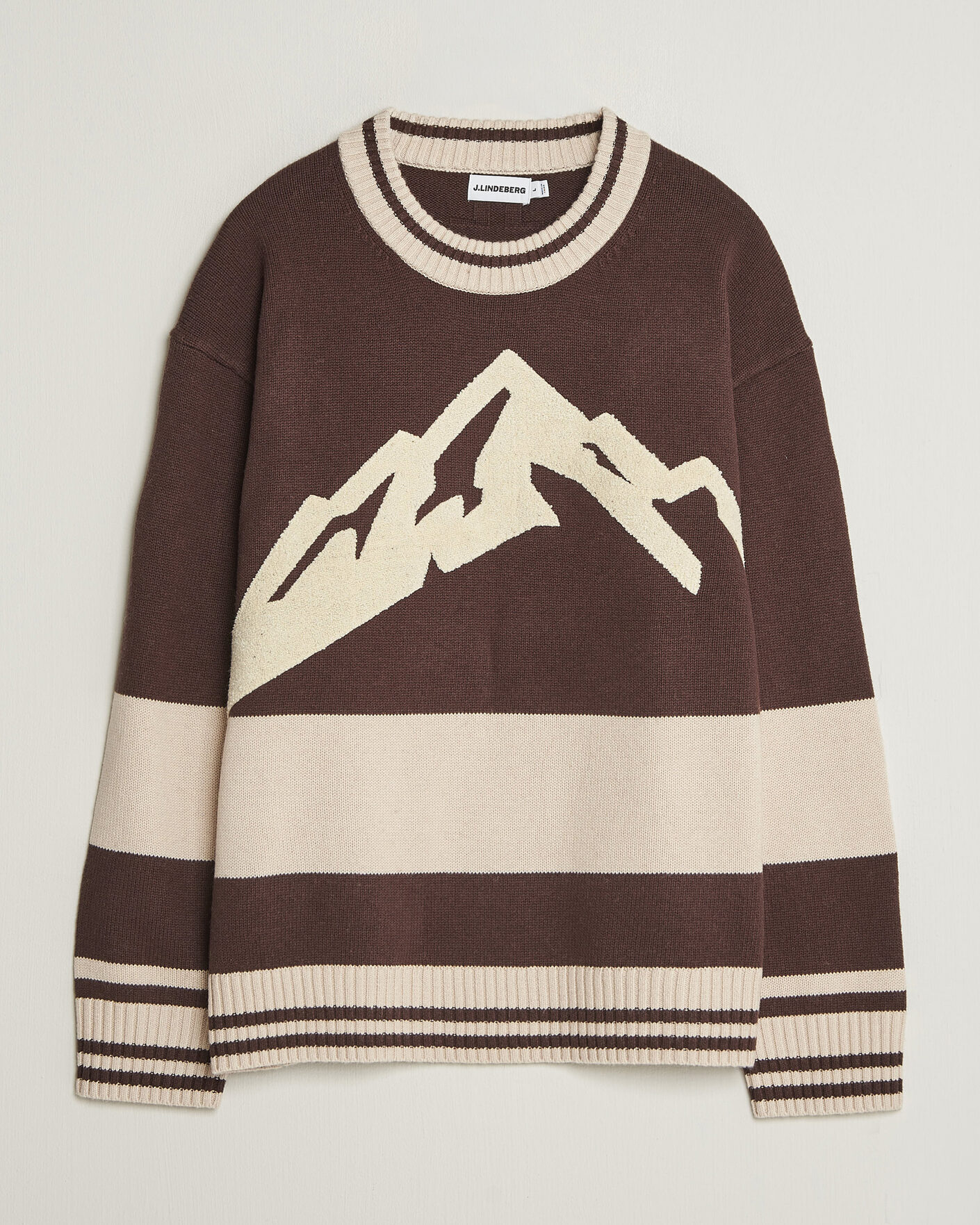 Uomini | Maglieria | J.Lindeberg | Steve Mountin Knitted Sweater Seal Brown