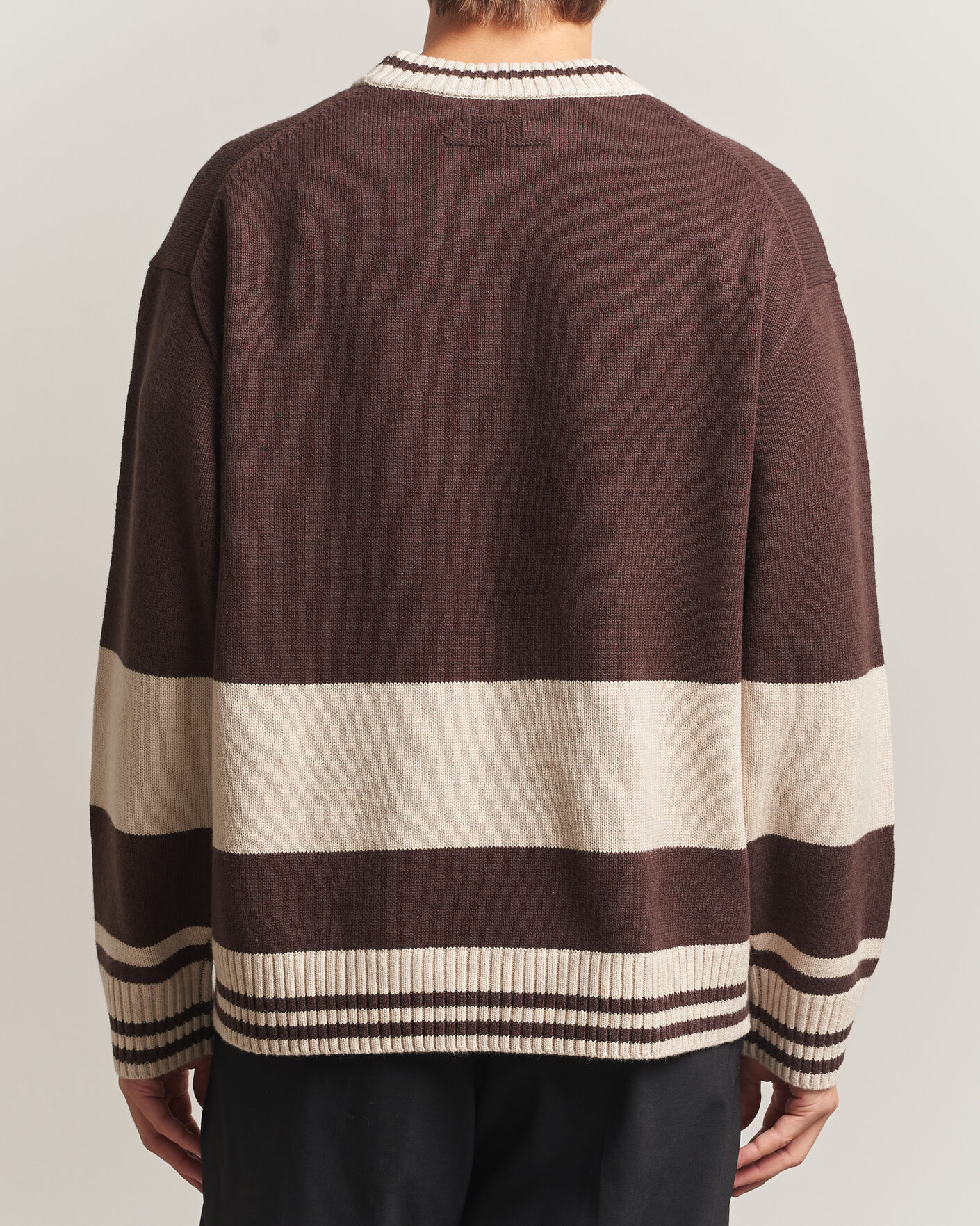 Uomini | Maglieria | J.Lindeberg | Steve Mountin Knitted Sweater Seal Brown