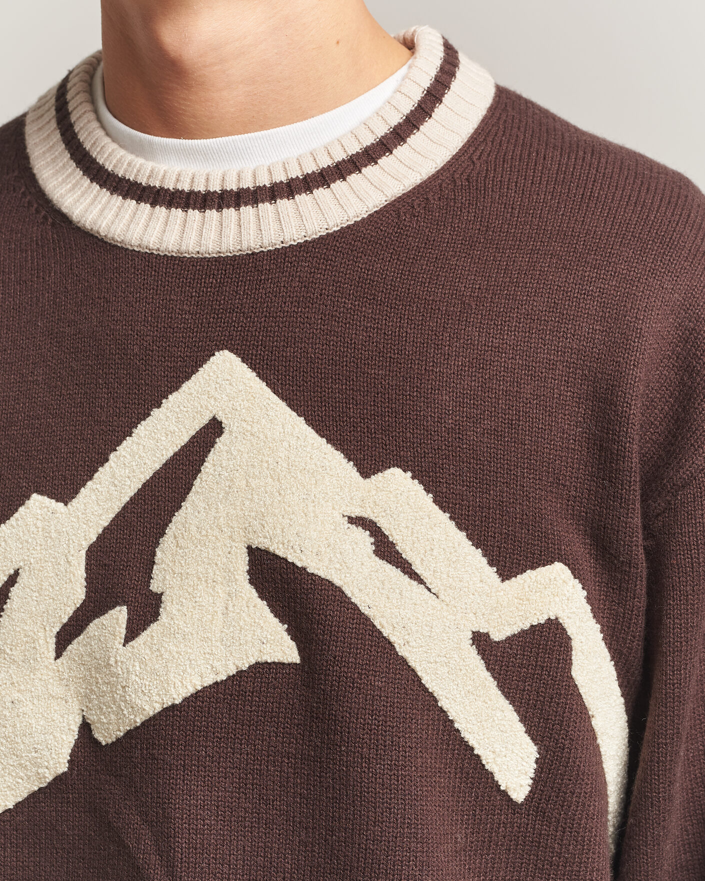 Uomini | Maglieria | J.Lindeberg | Steve Mountin Knitted Sweater Seal Brown