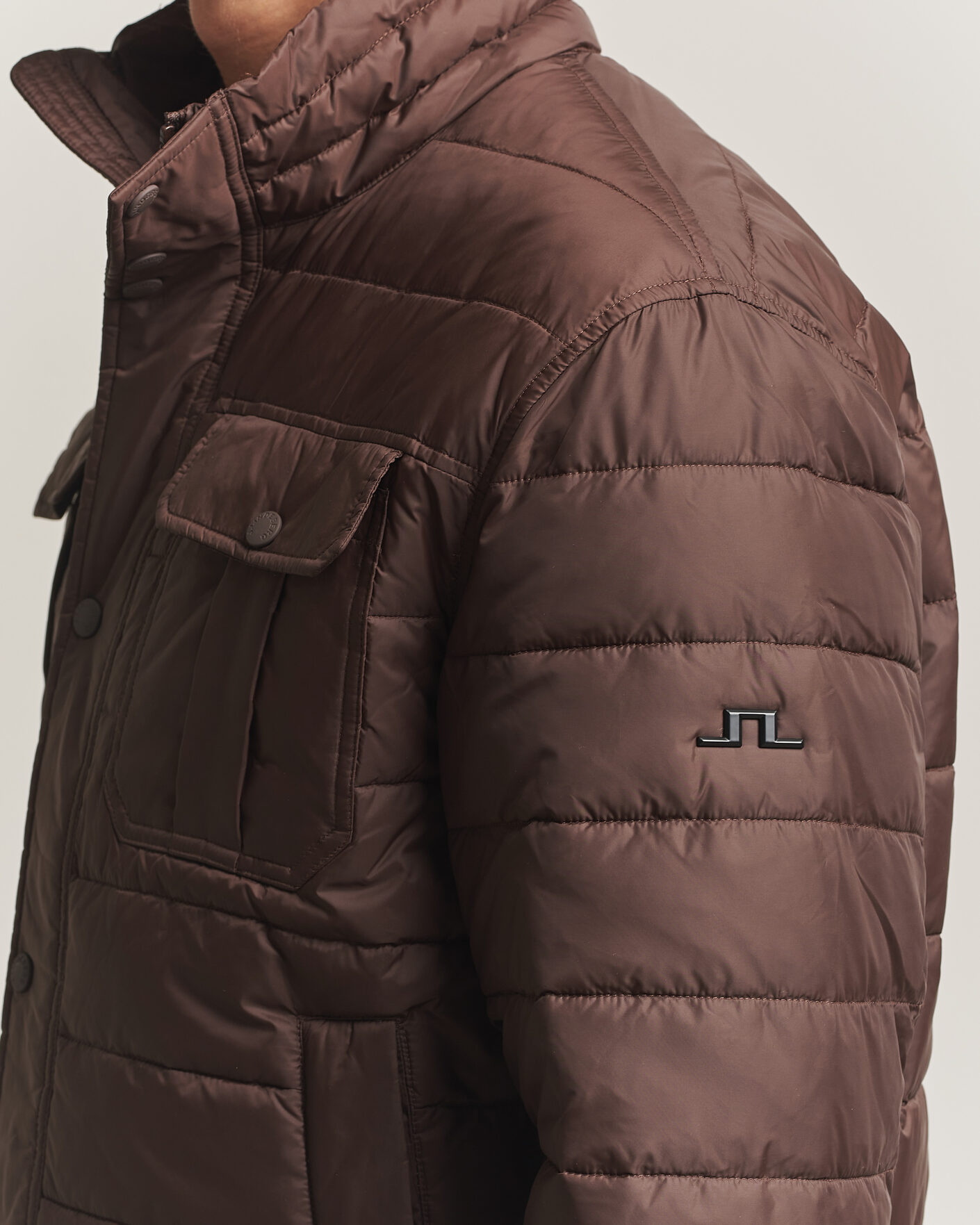 Uomini | Giacche | J.Lindeberg | Bailey Light Padded Jacket Seal Brown