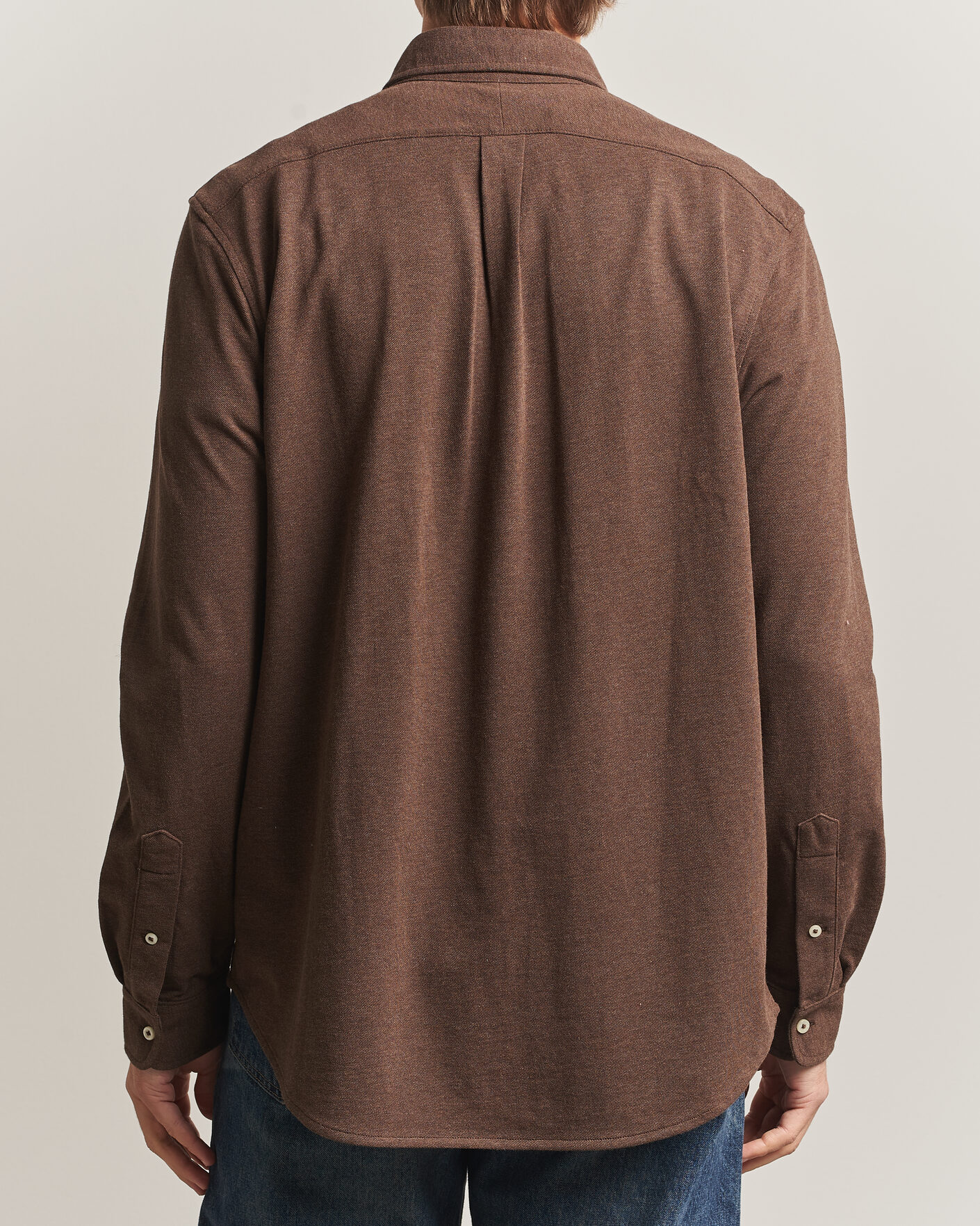 Uomini | Polo | Polo Ralph Lauren | Featherweight Mesh Shirt Nutmeg Brown Heather