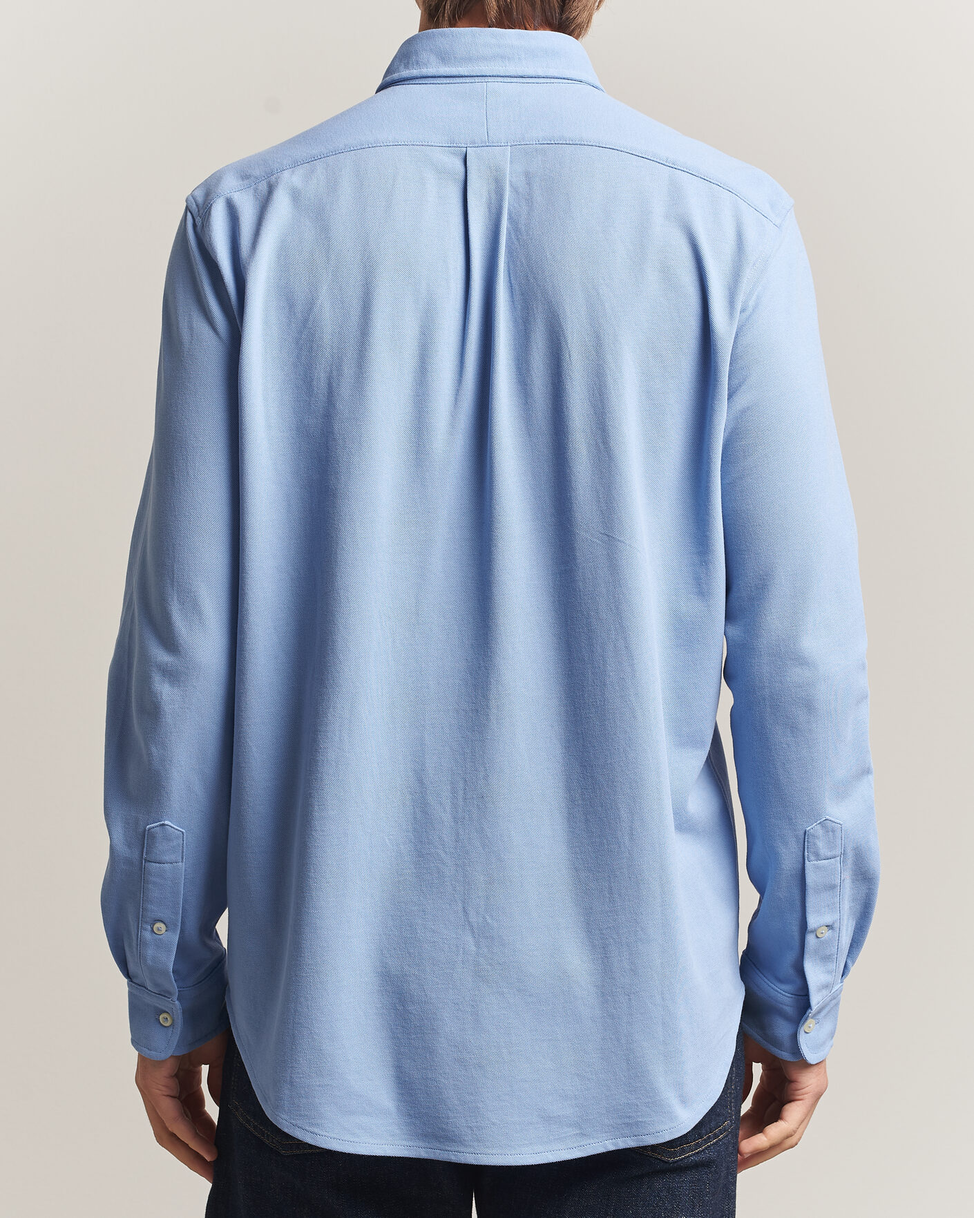 Uomini | Polo | Polo Ralph Lauren | Featherweight Mesh Shirt Dress Shirt Blue