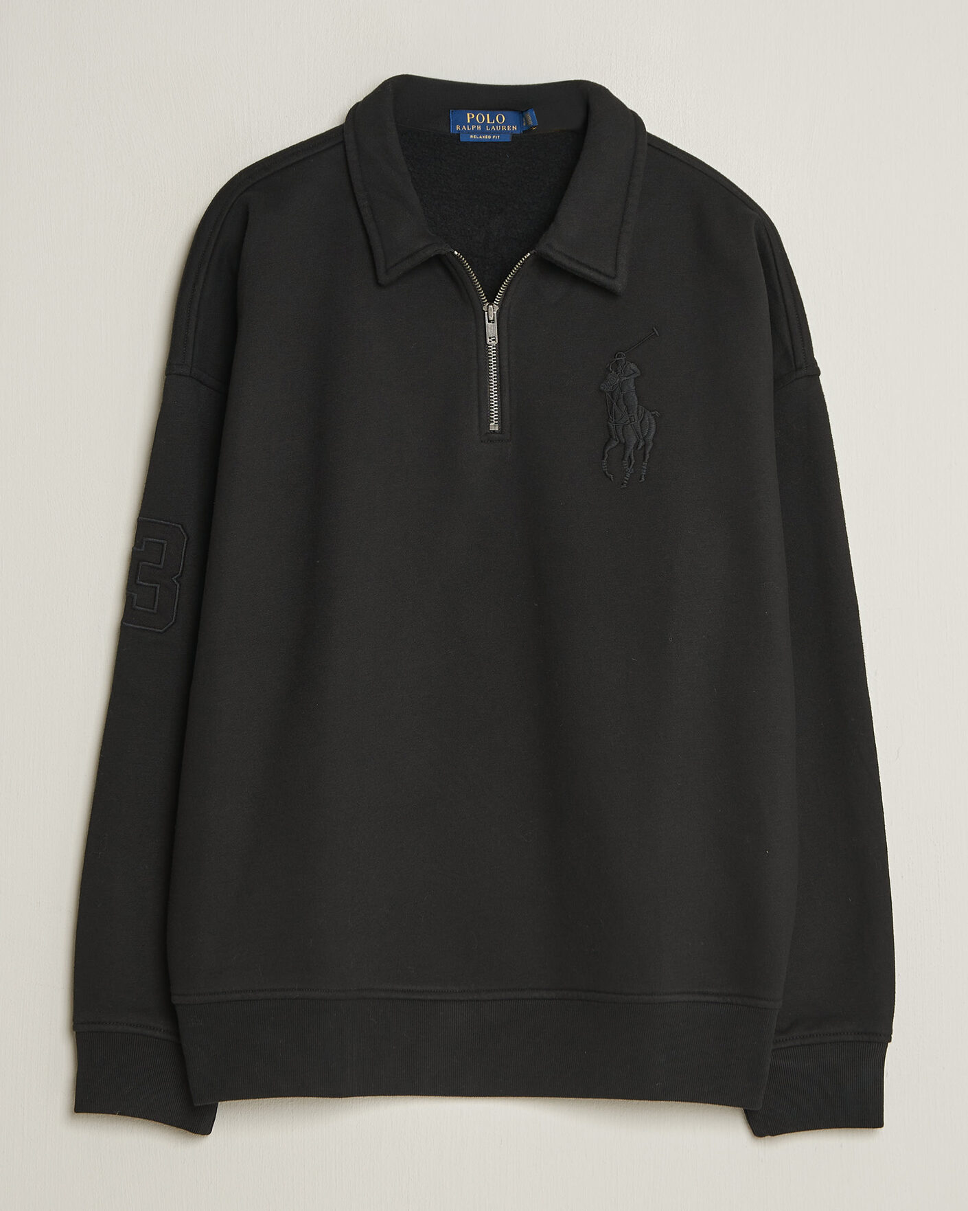 Uomini | Maglieria | Polo Ralph Lauren | Heavy Weight Half Zip Fleece Polo Black