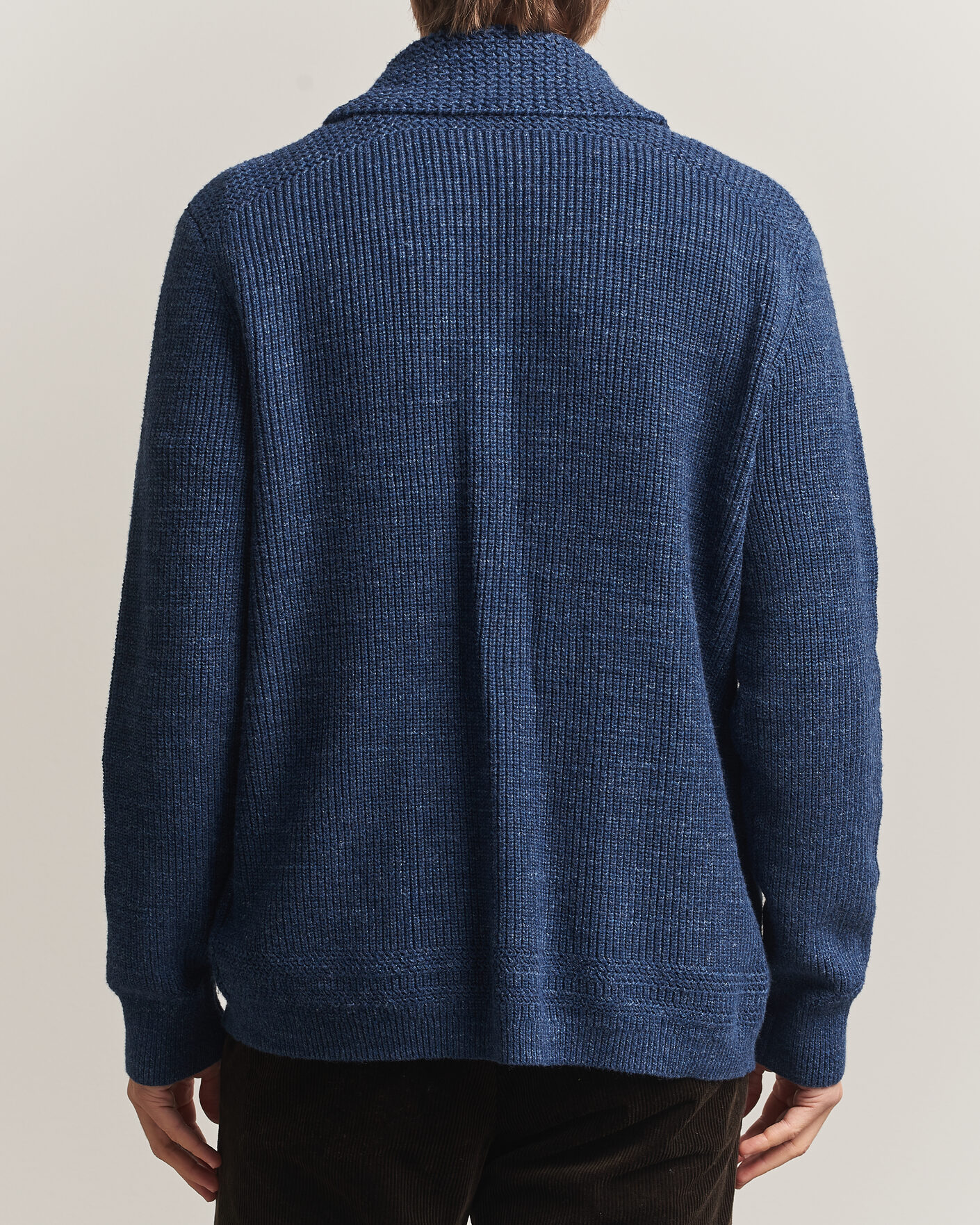 Uomini | Maglieria | Polo Ralph Lauren | Cotton Shawl Cardigan Blue Marl