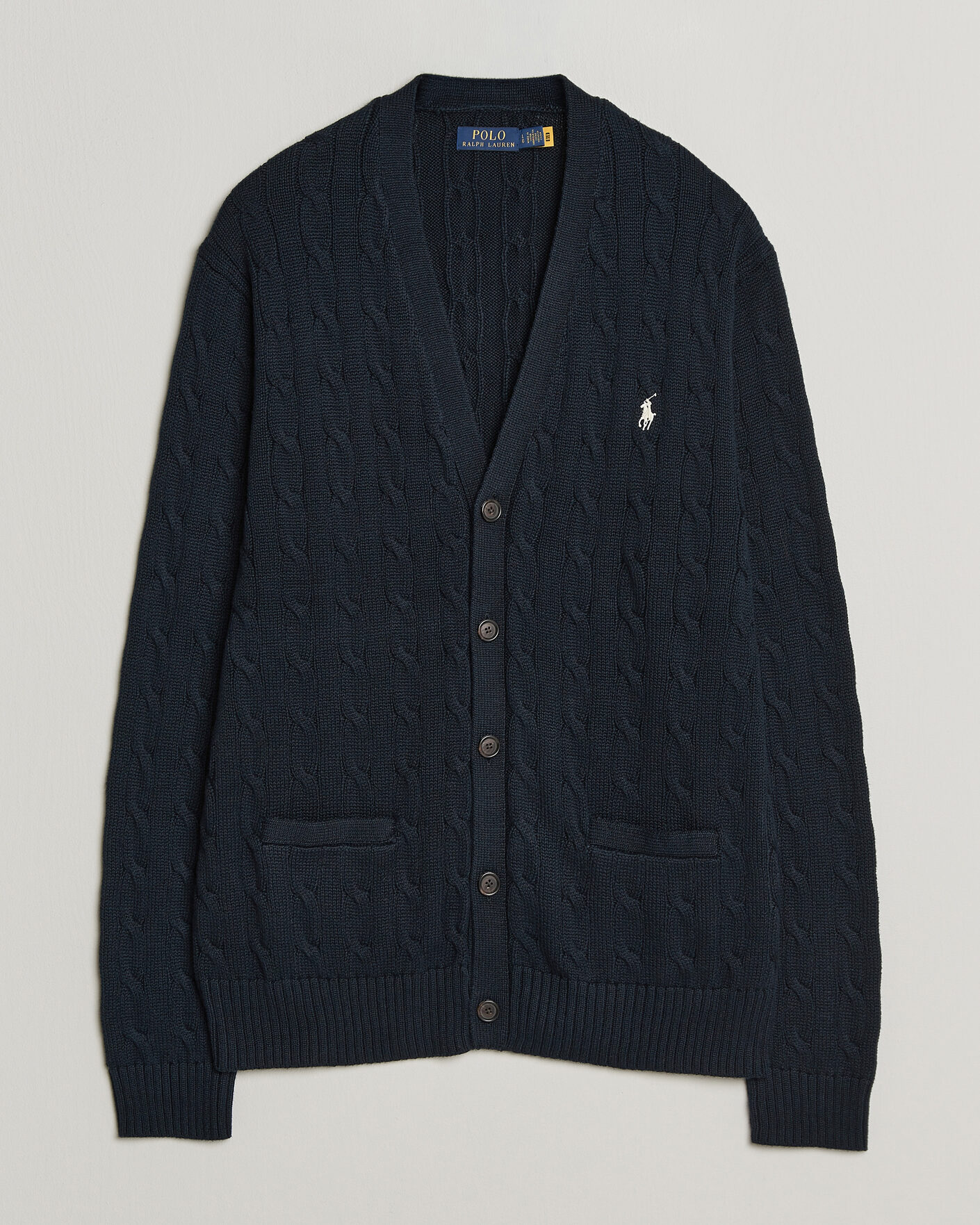 Uomini | Maglieria | Polo Ralph Lauren | Cotton Cable Cardigan Hunter Navy