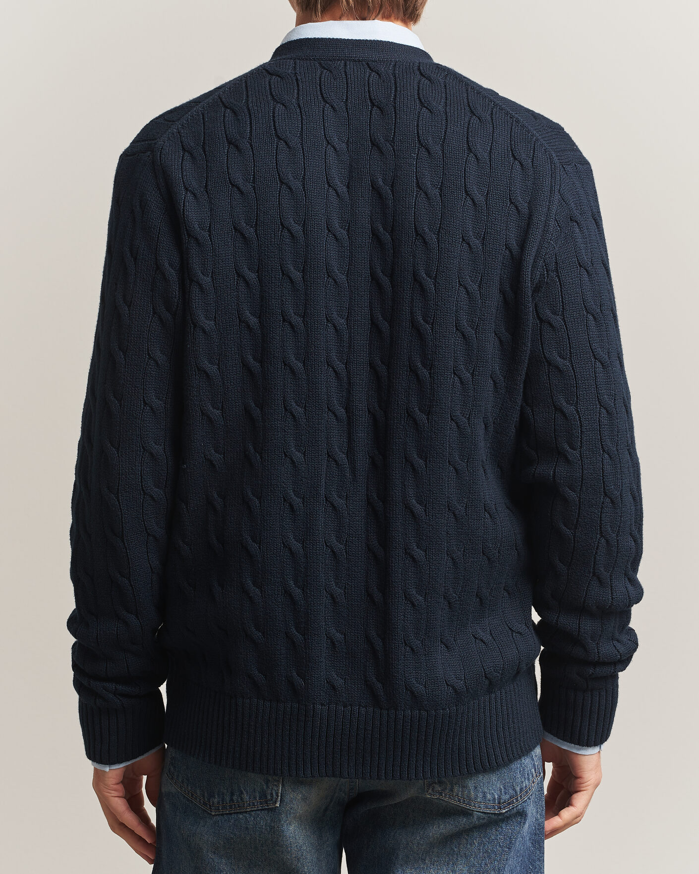 Uomini | Maglieria | Polo Ralph Lauren | Cotton Cable Cardigan Hunter Navy