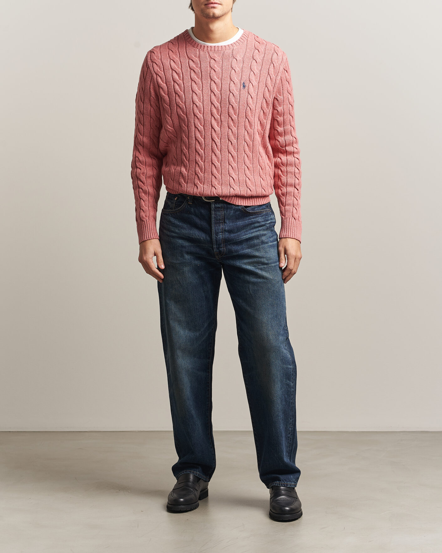 Uomini | Maglieria | Polo Ralph Lauren | Cotton Cable Pullover Faded Cranberry Heather