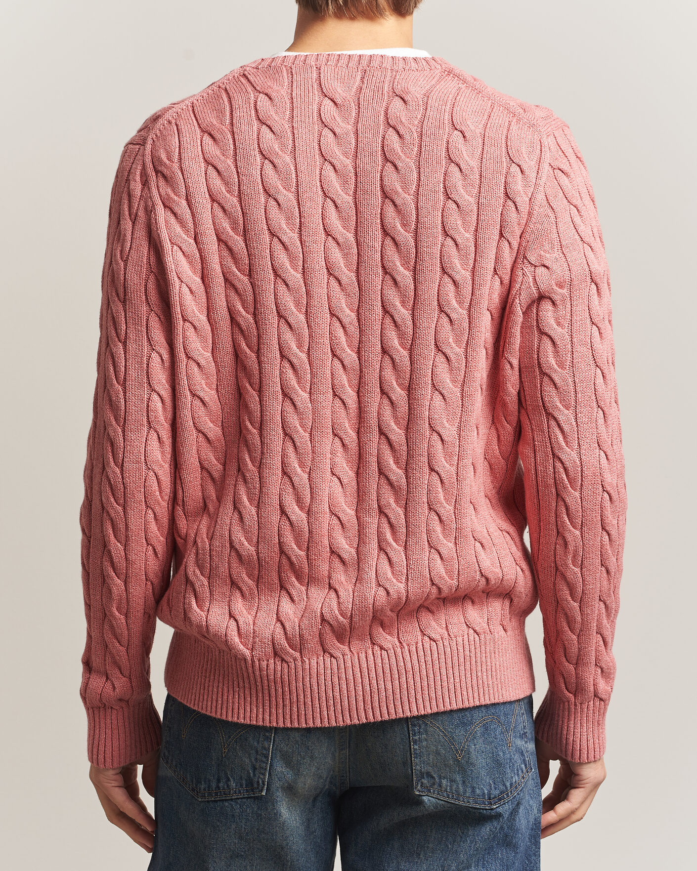 Uomini | Maglieria | Polo Ralph Lauren | Cotton Cable Pullover Faded Cranberry Heather