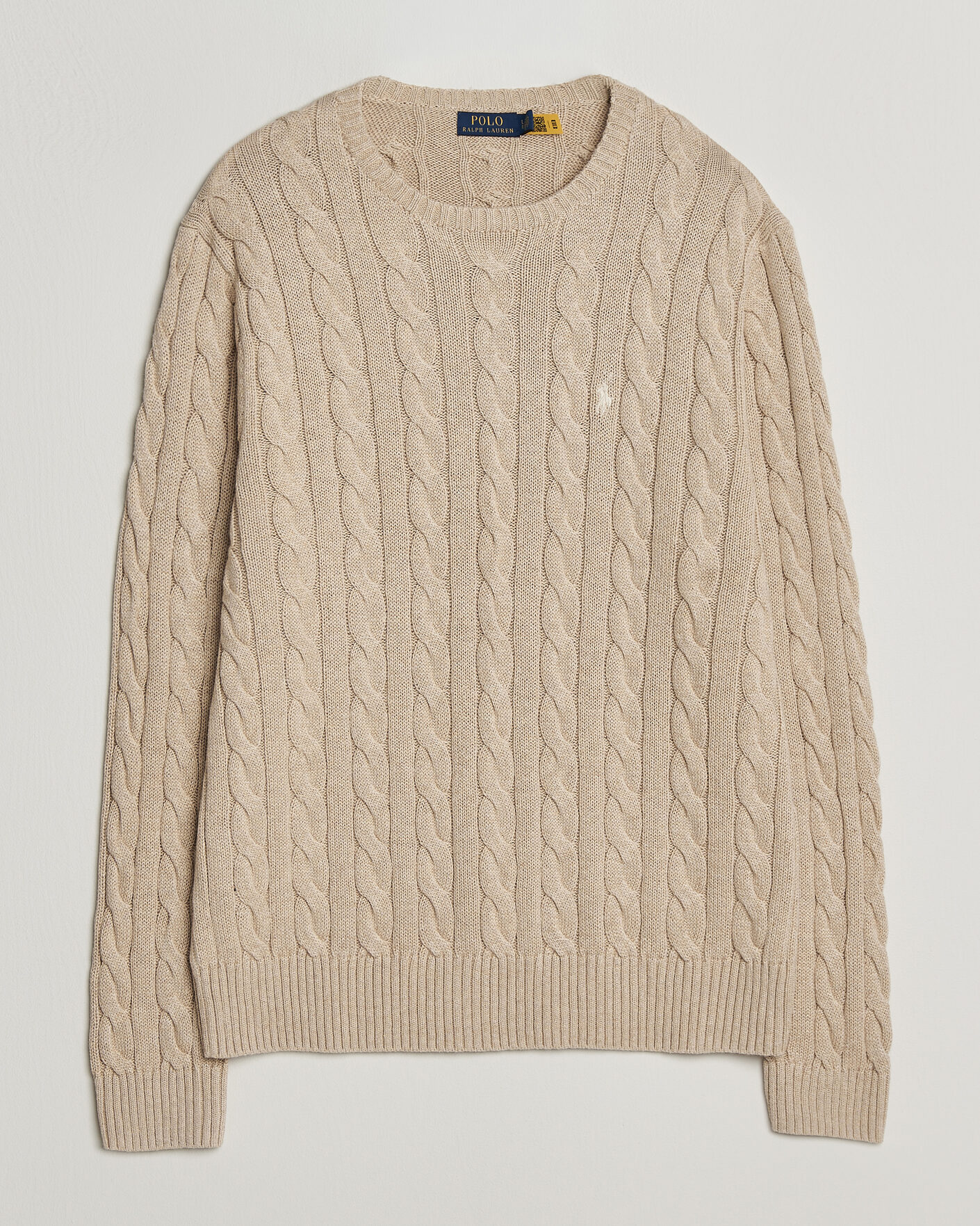 Uomini | Maglieria | Polo Ralph Lauren | Cotton Cable Pullover Jicama Brown Heather