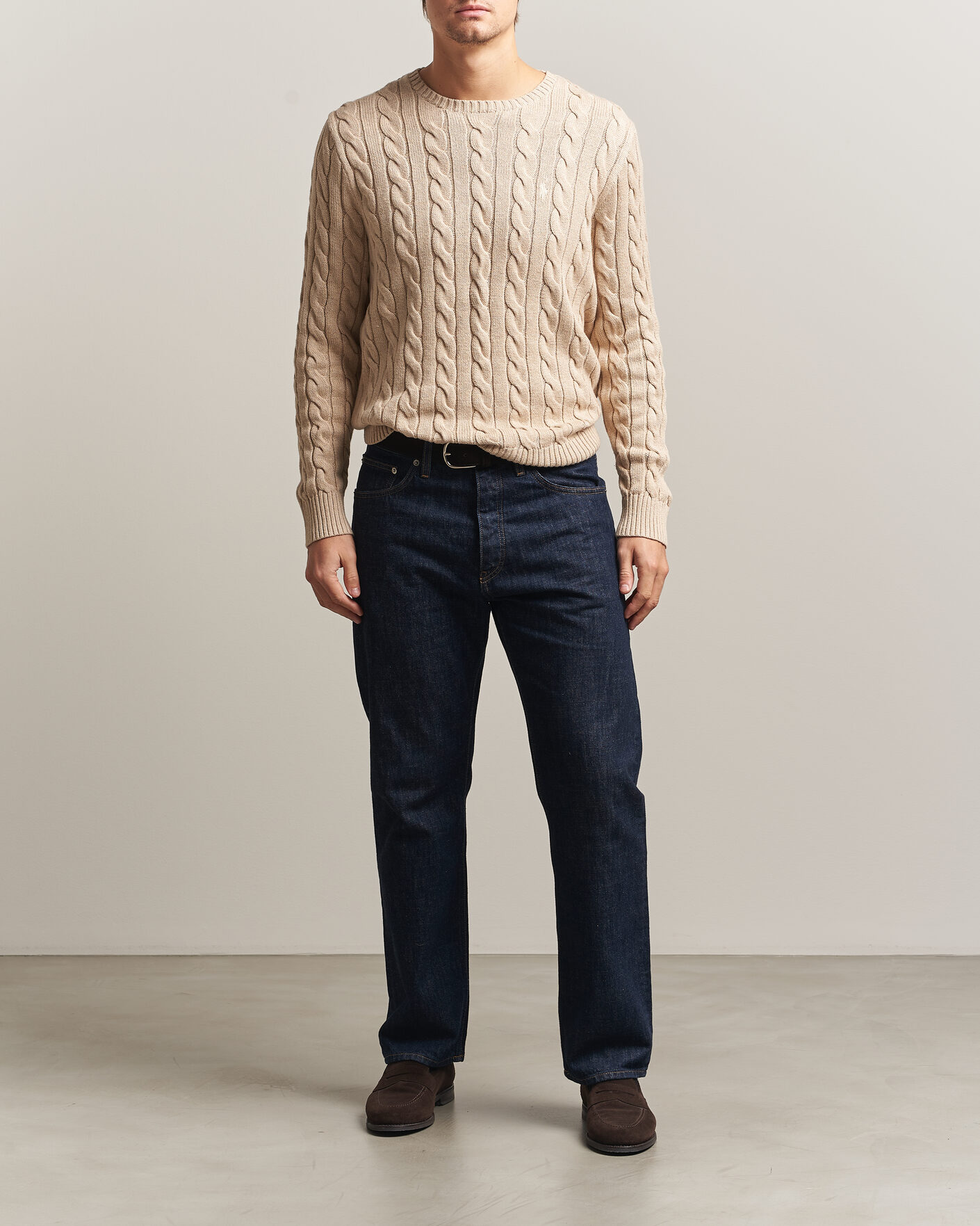 Uomini | Maglieria | Polo Ralph Lauren | Cotton Cable Pullover Jicama Brown Heather