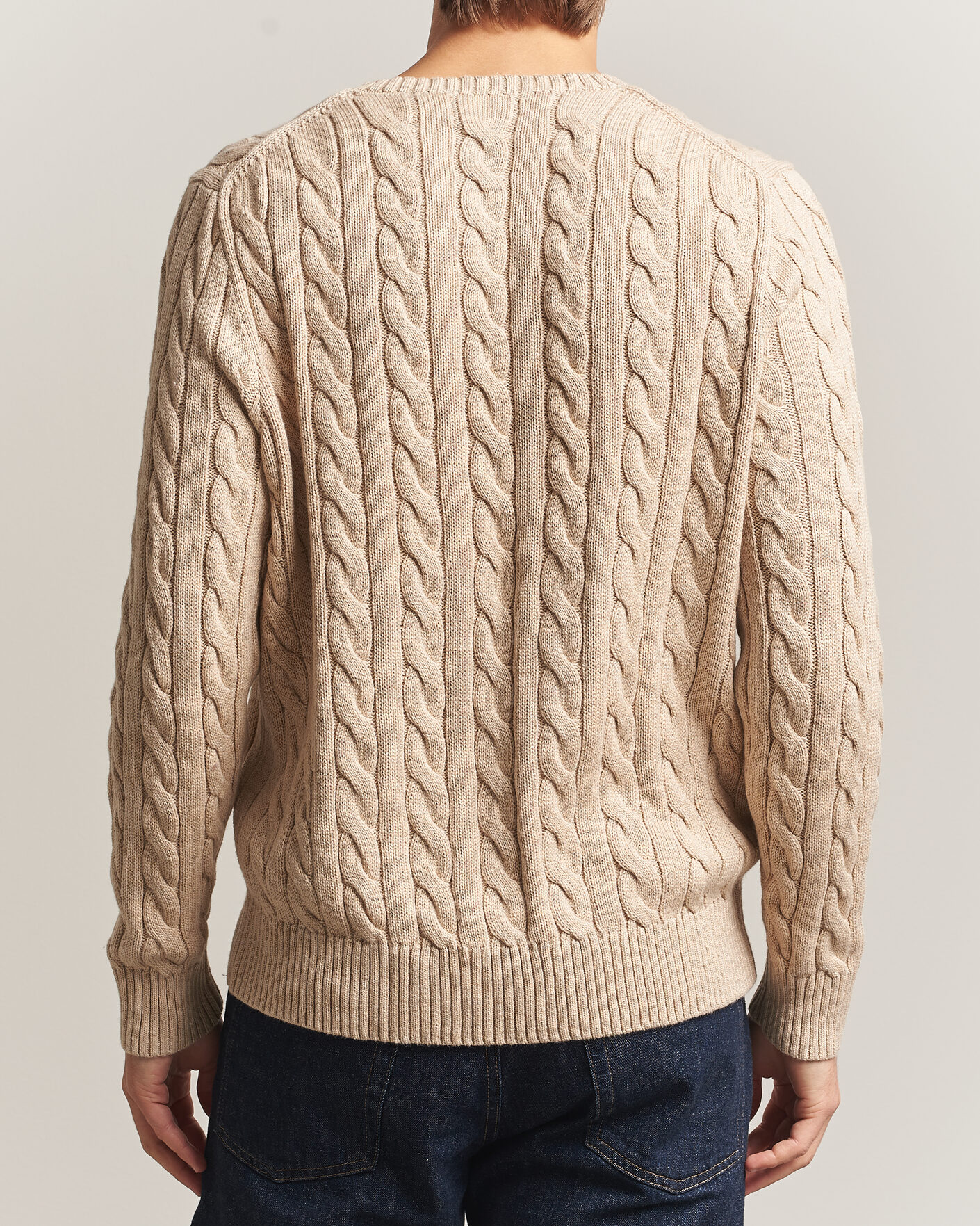 Uomini | Maglieria | Polo Ralph Lauren | Cotton Cable Pullover Jicama Brown Heather