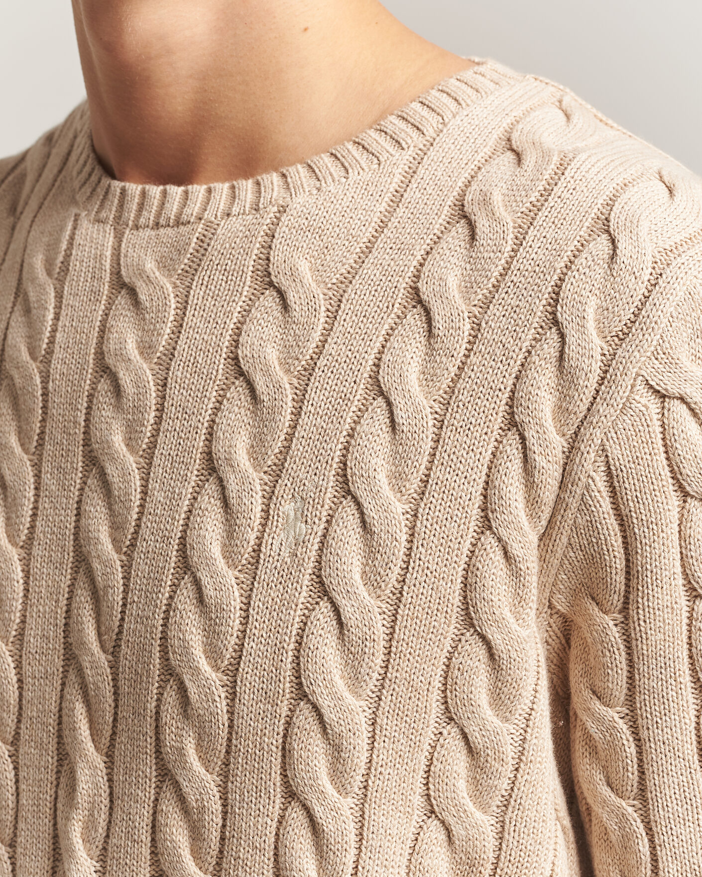 Uomini | Maglieria | Polo Ralph Lauren | Cotton Cable Pullover Jicama Brown Heather