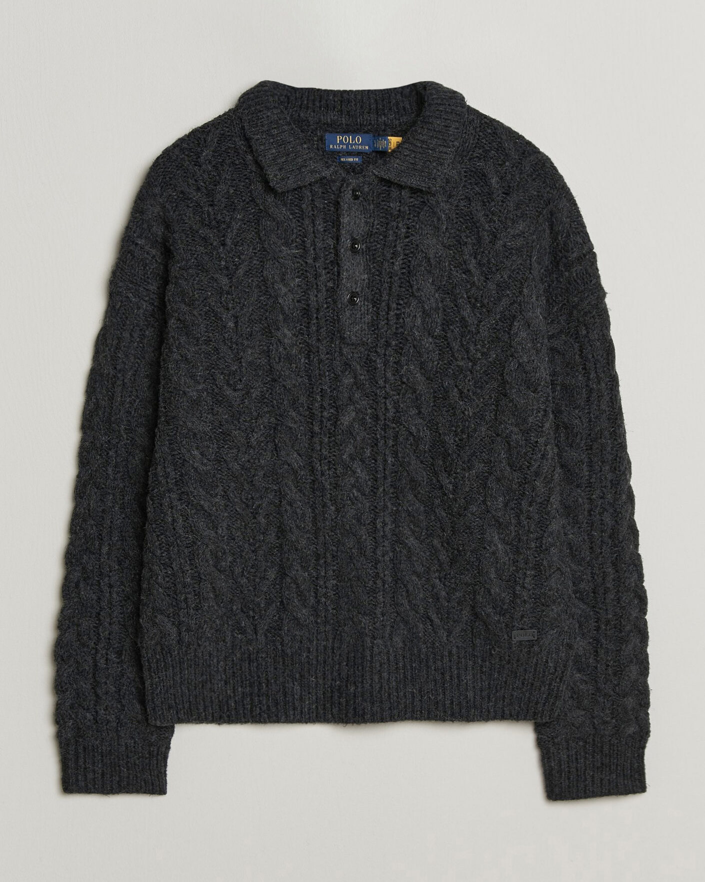 Uomini | Maglieria | Polo Ralph Lauren | Wool Blend Aran Sweater Hawks Eye Heather