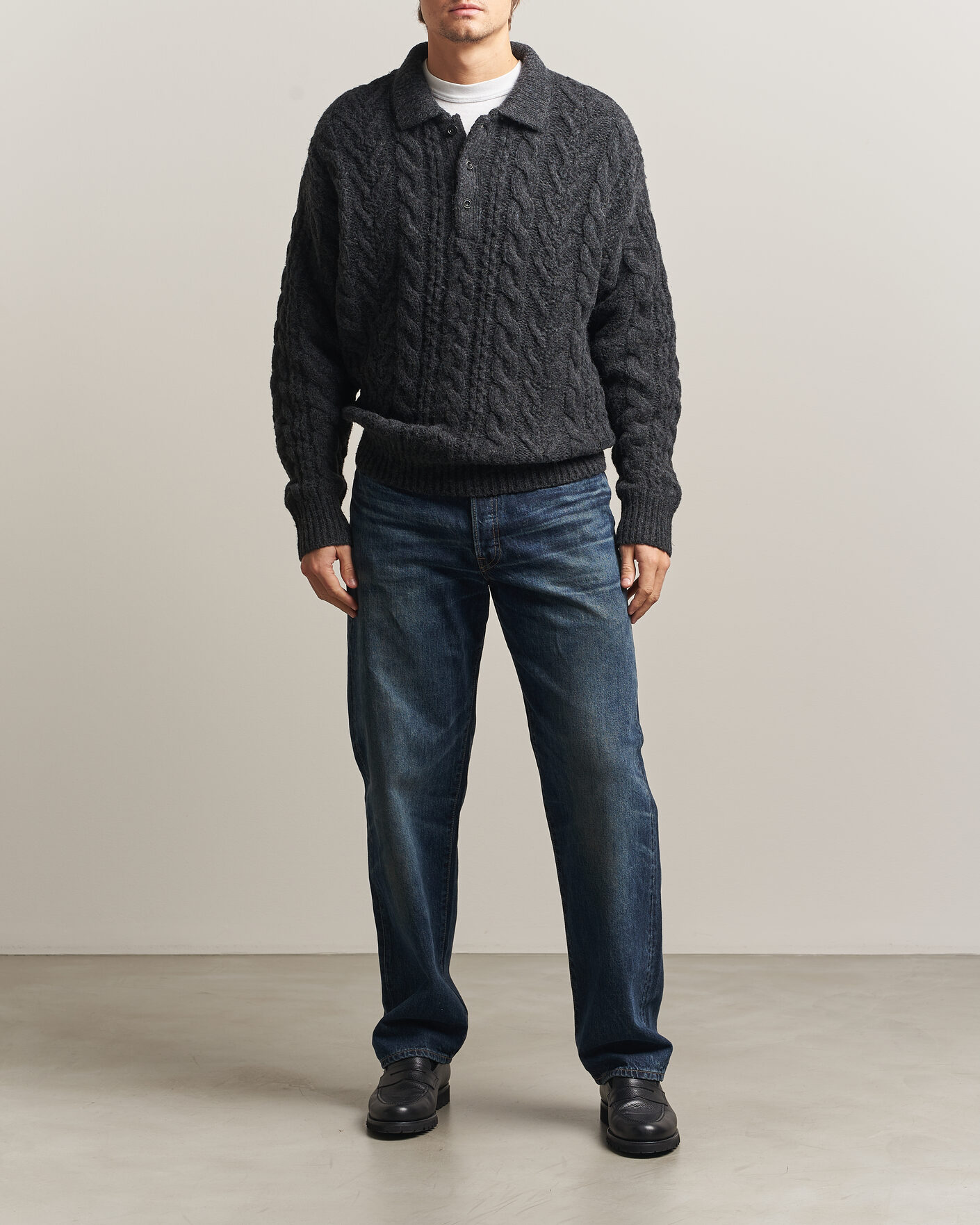 Uomini | Maglieria | Polo Ralph Lauren | Wool Blend Aran Sweater Hawks Eye Heather