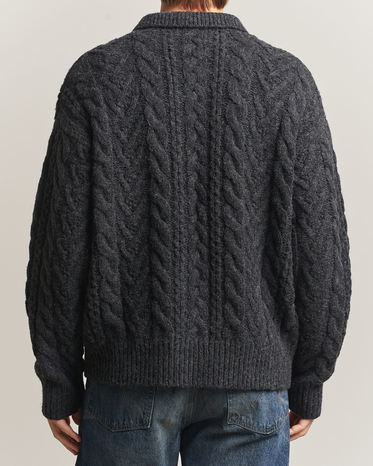 Uomini | Maglieria | Polo Ralph Lauren | Wool Blend Aran Sweater Hawks Eye Heather