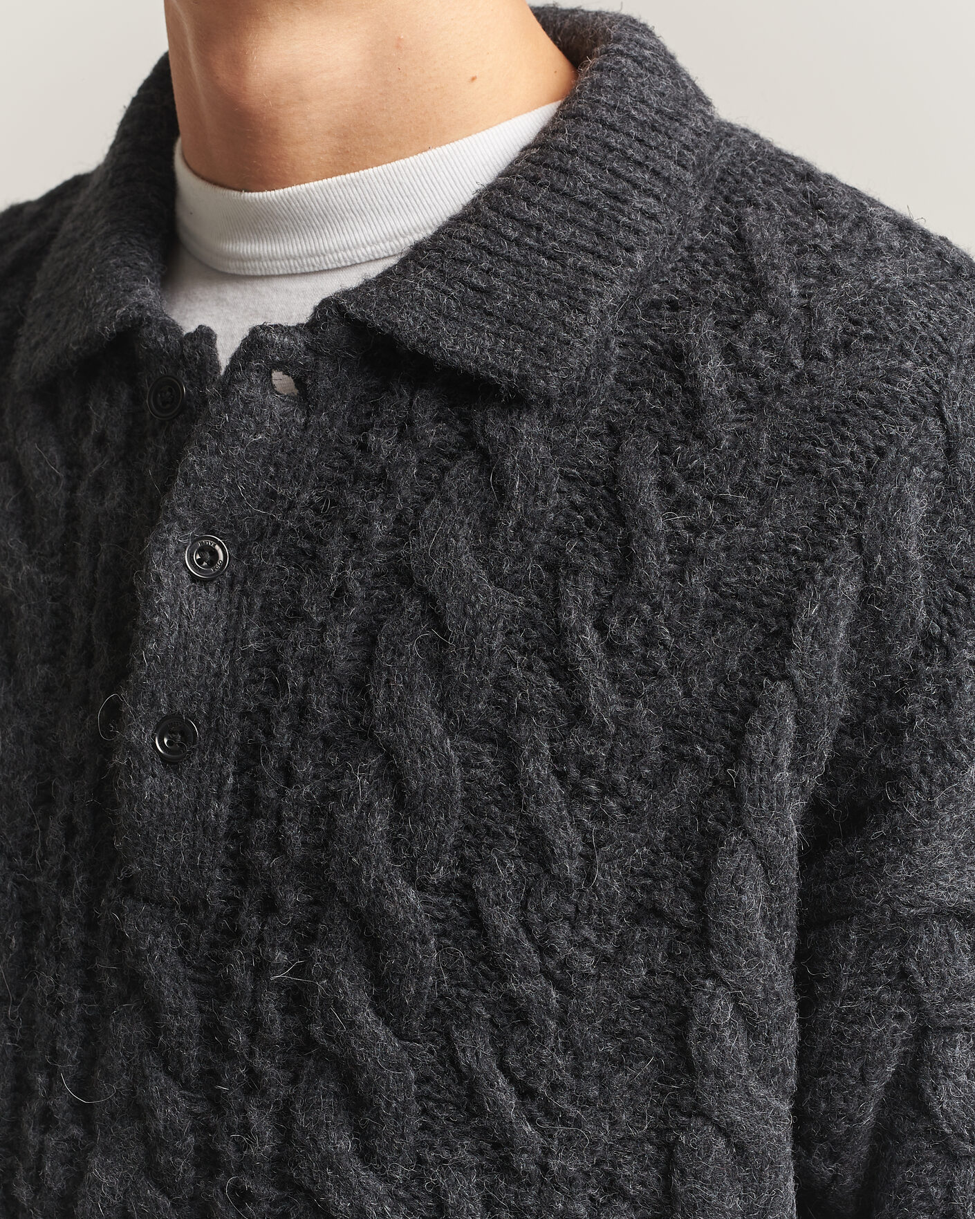 Uomini | Maglieria | Polo Ralph Lauren | Wool Blend Aran Sweater Hawks Eye Heather