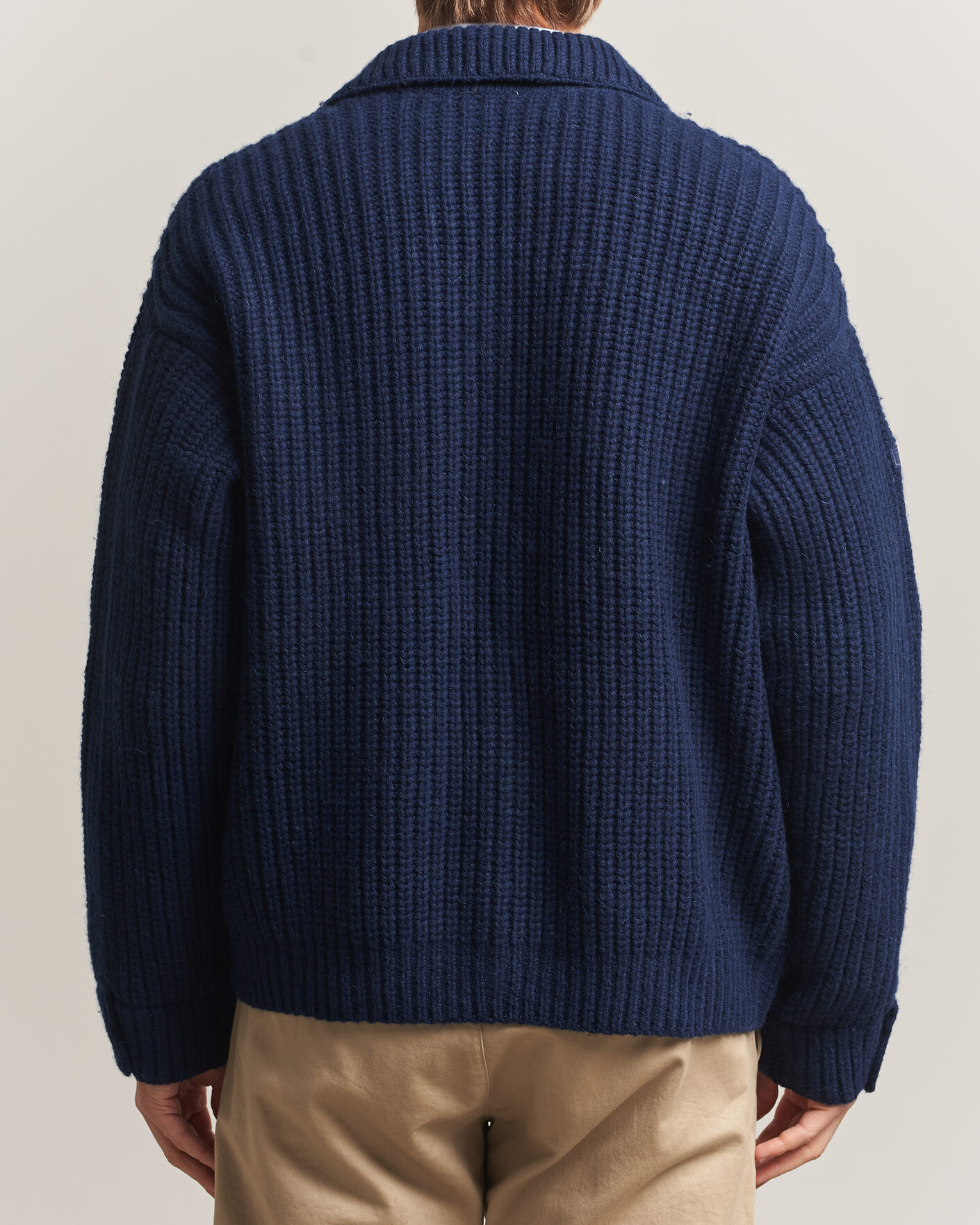 Uomini | Maglieria | Polo Ralph Lauren | Wool Blend Button Cardigan Blue Stonecrop