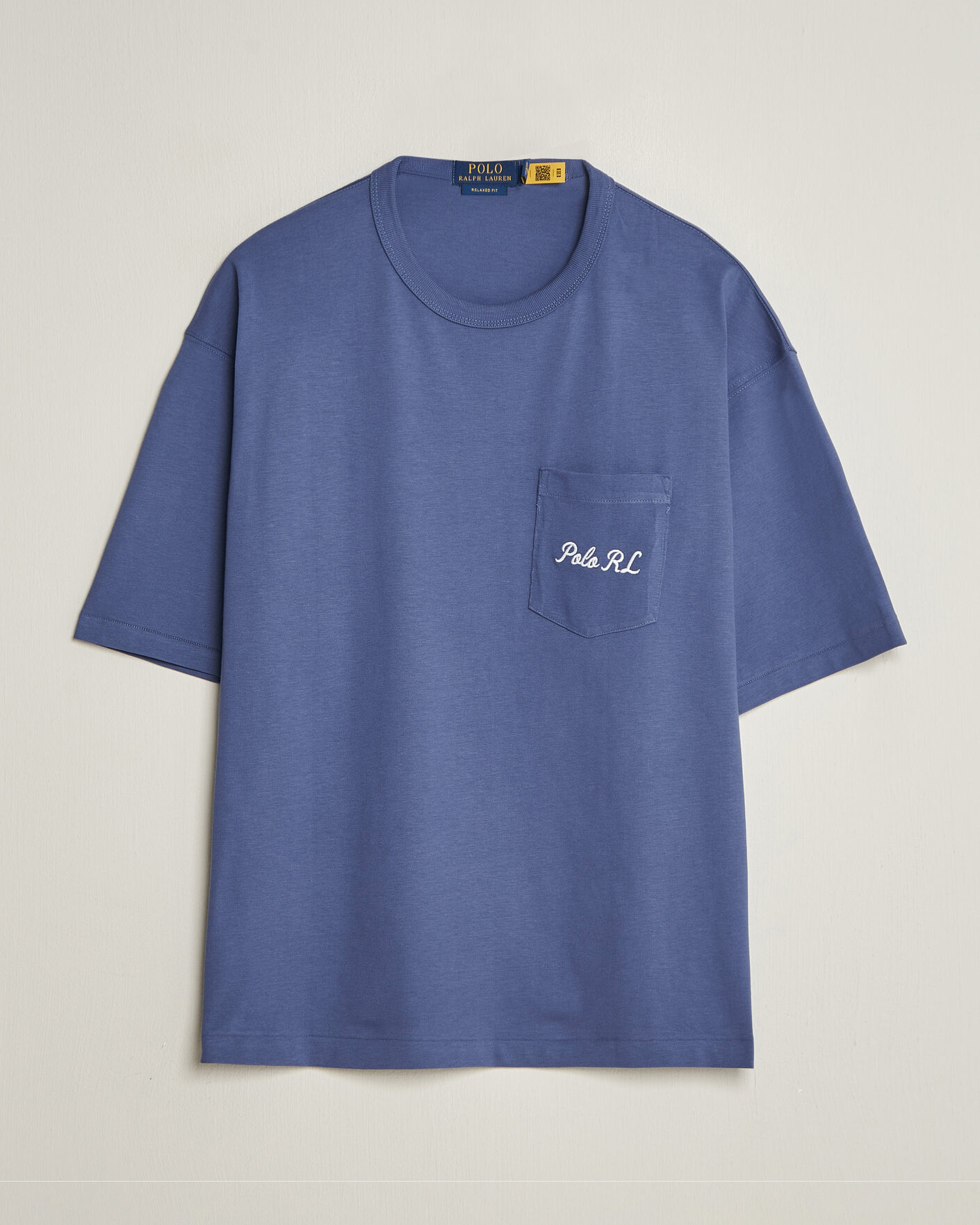 Uomini | T-shirt | Polo Ralph Lauren | Back Print Bear Pocket Tee Classic Blue
