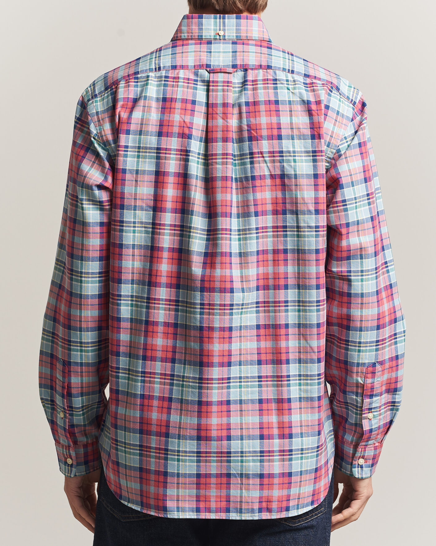 Uomini | Camicie | Polo Ralph Lauren | Classic Fit Checked Oxford Sport Shirt Red Dusty Blue
