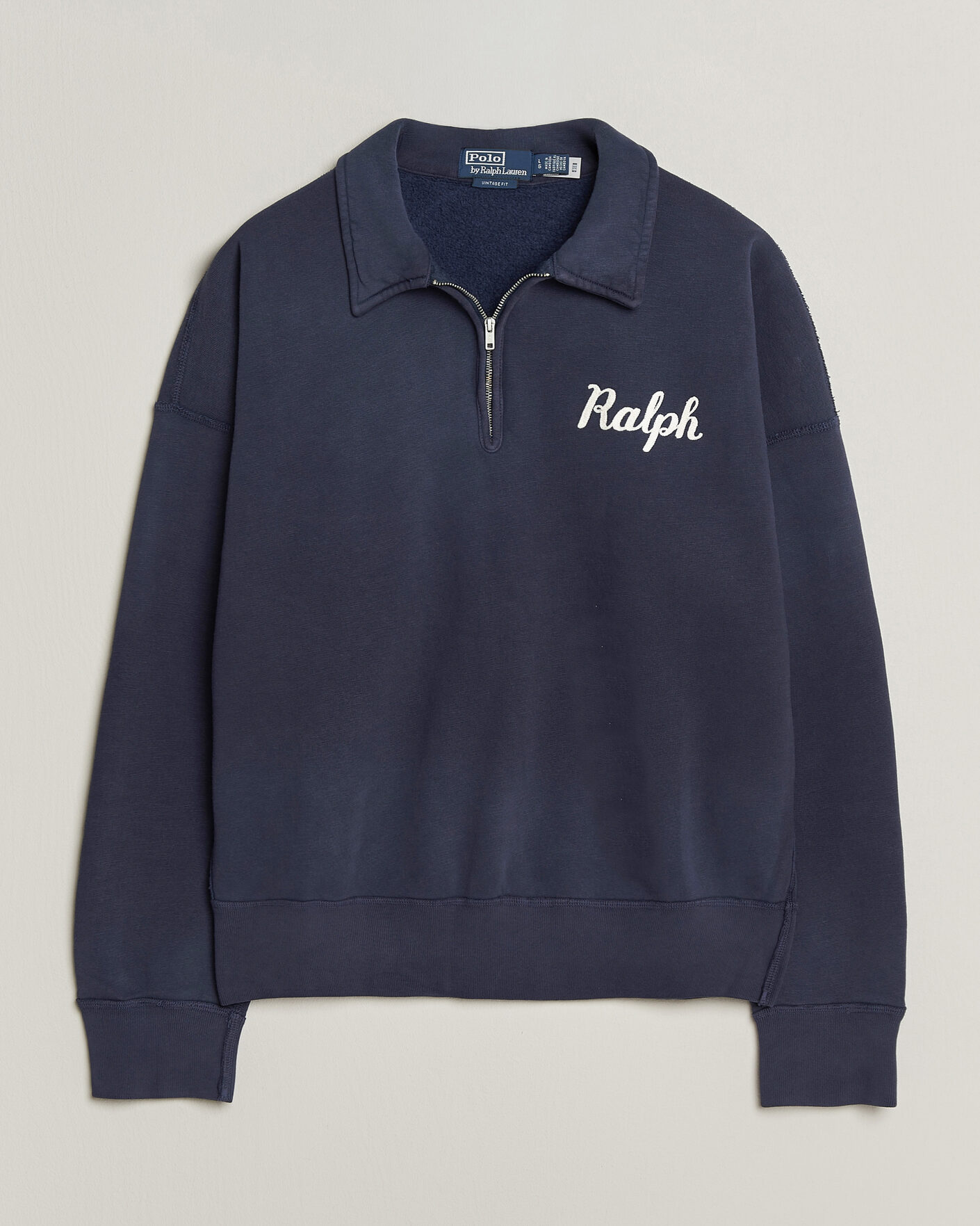 Uomini | Maglieria | Polo Ralph Lauren | Knit Half Zip Sweatshirt Dark Cobolt