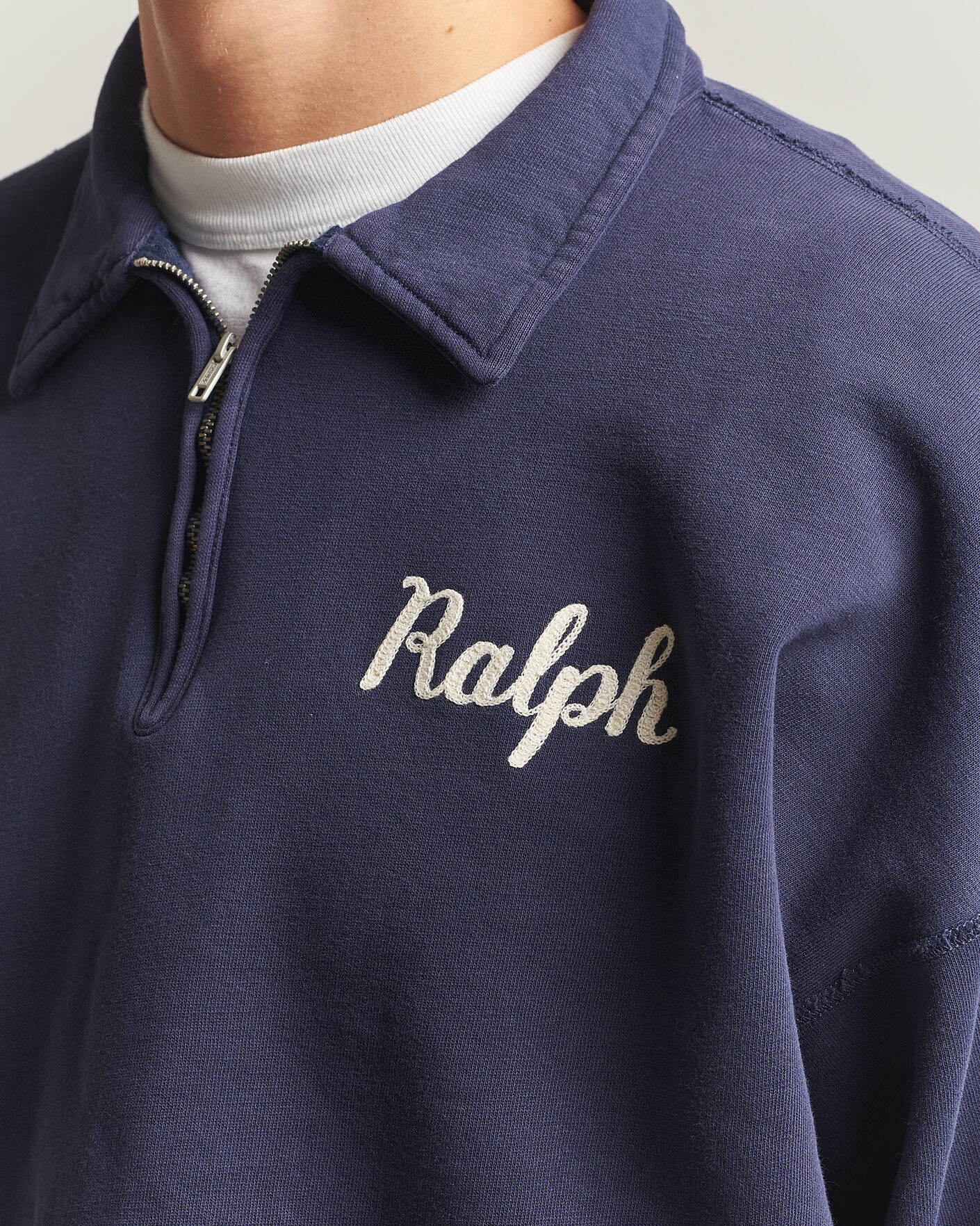 Uomini | Maglieria | Polo Ralph Lauren | Knit Half Zip Sweatshirt Dark Cobolt