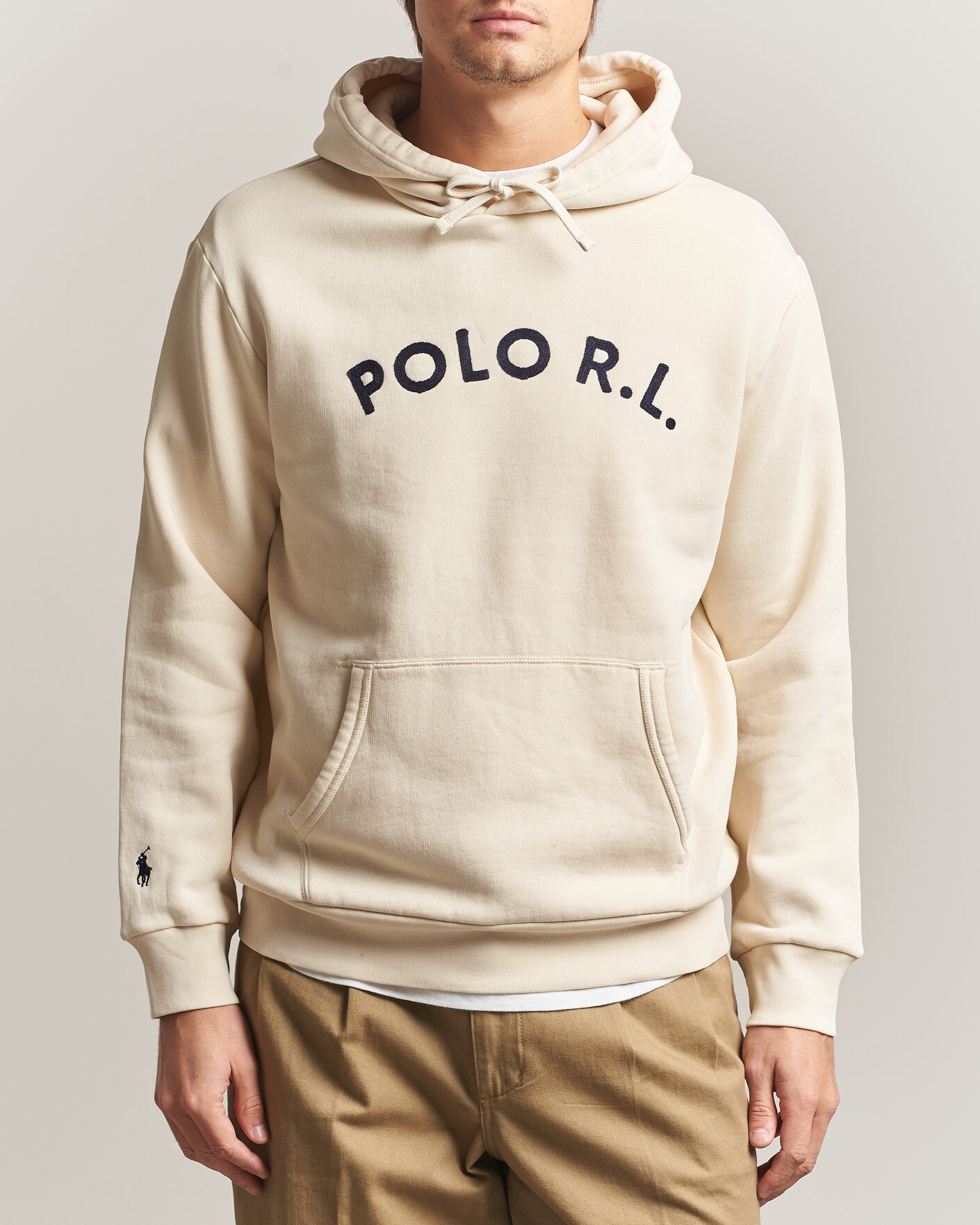 Uomini | Maglieria | Polo Ralph Lauren | Cotton Chest Logo Hood Andover Cream