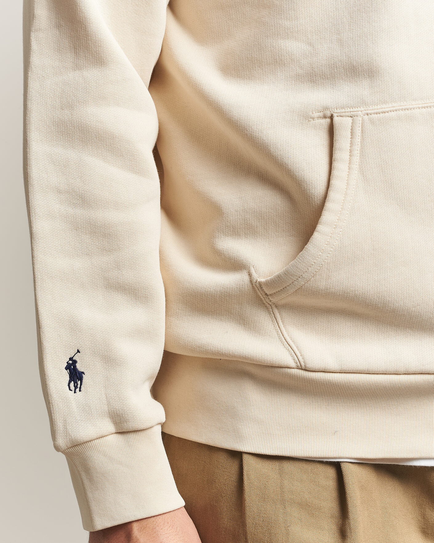 Uomini | Maglieria | Polo Ralph Lauren | Cotton Chest Logo Hood Andover Cream